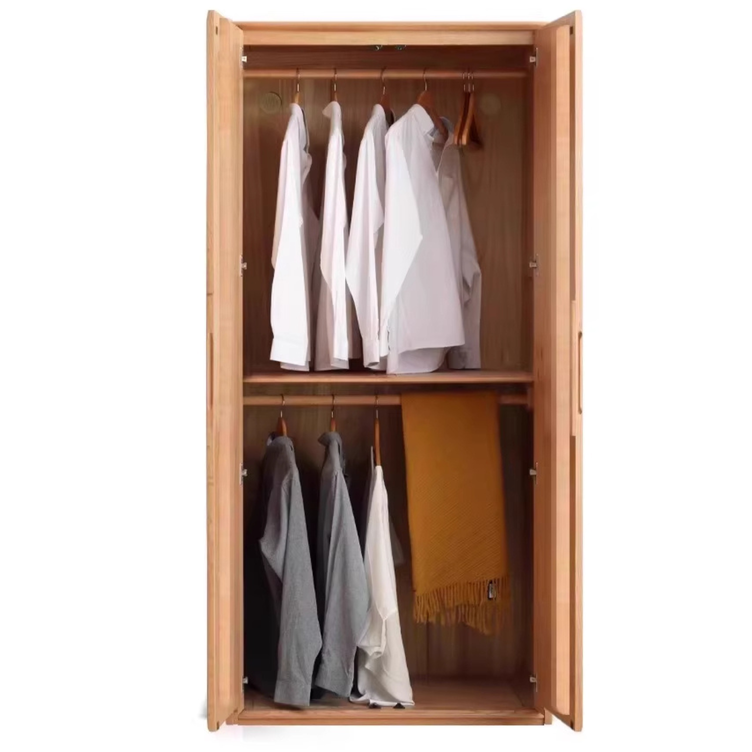 Oak, Ash Solid Wood Wardrobe.