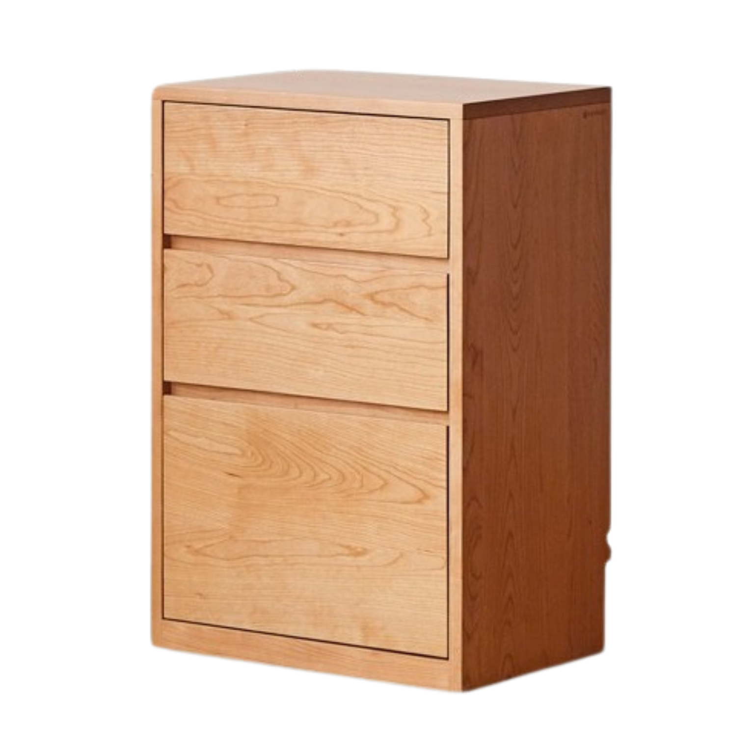 Cherry Solid Wood Vintage Floor Storage Bookcase