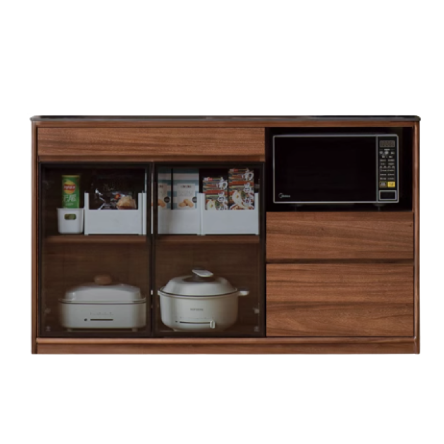 Black Walnut, South American Walnut Solid Wood Sideboard, Buffet Cabinet