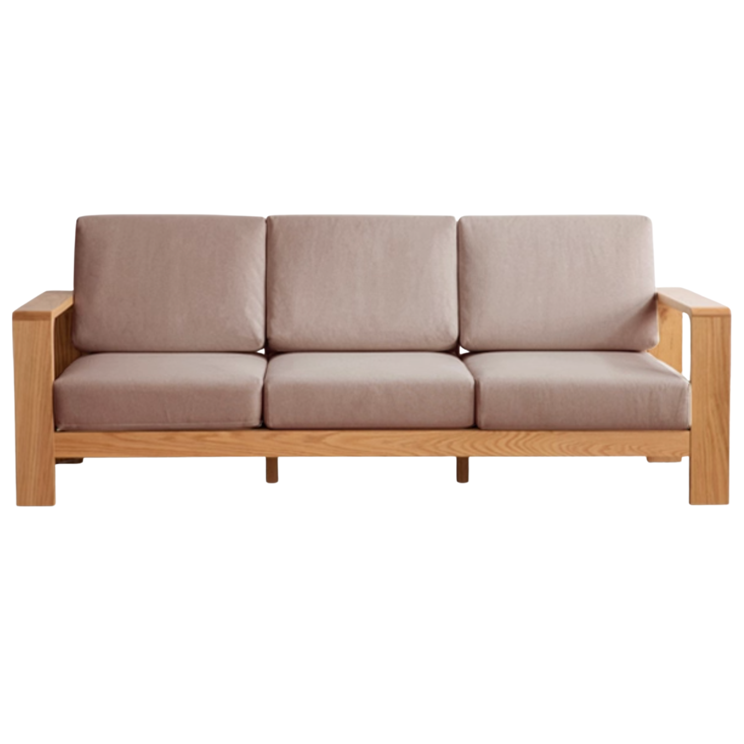 Oak, Poplar, Rubberwood, Beech Solid Wood Modern Fabric Sofa.