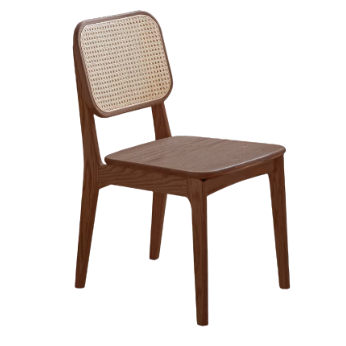 4 pcs - Oak, Ash Solid Wood Rattan Dining Chair