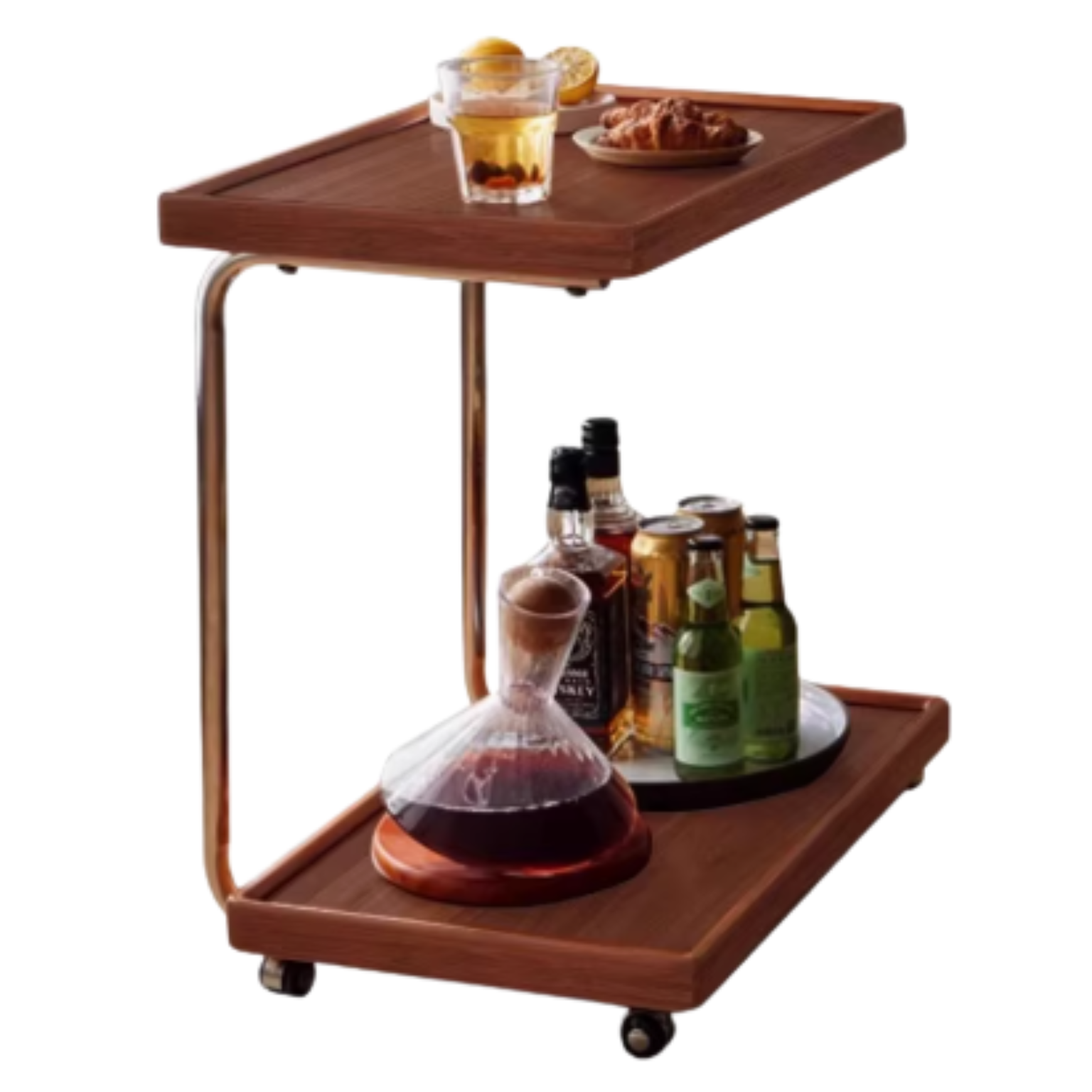 Beech, Ash, Oak, Cherry, Poplar Solid Wood C-type Side Table Modern