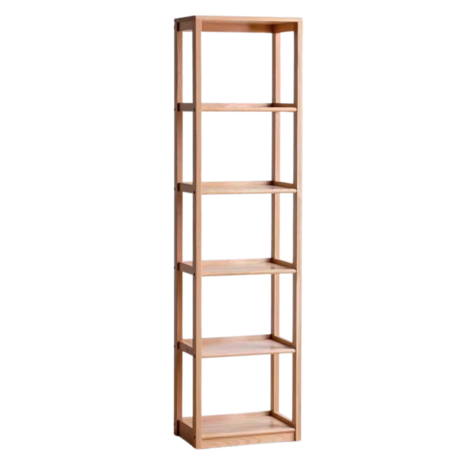 Oak Solid Wood Multi-Layer Bookshelf