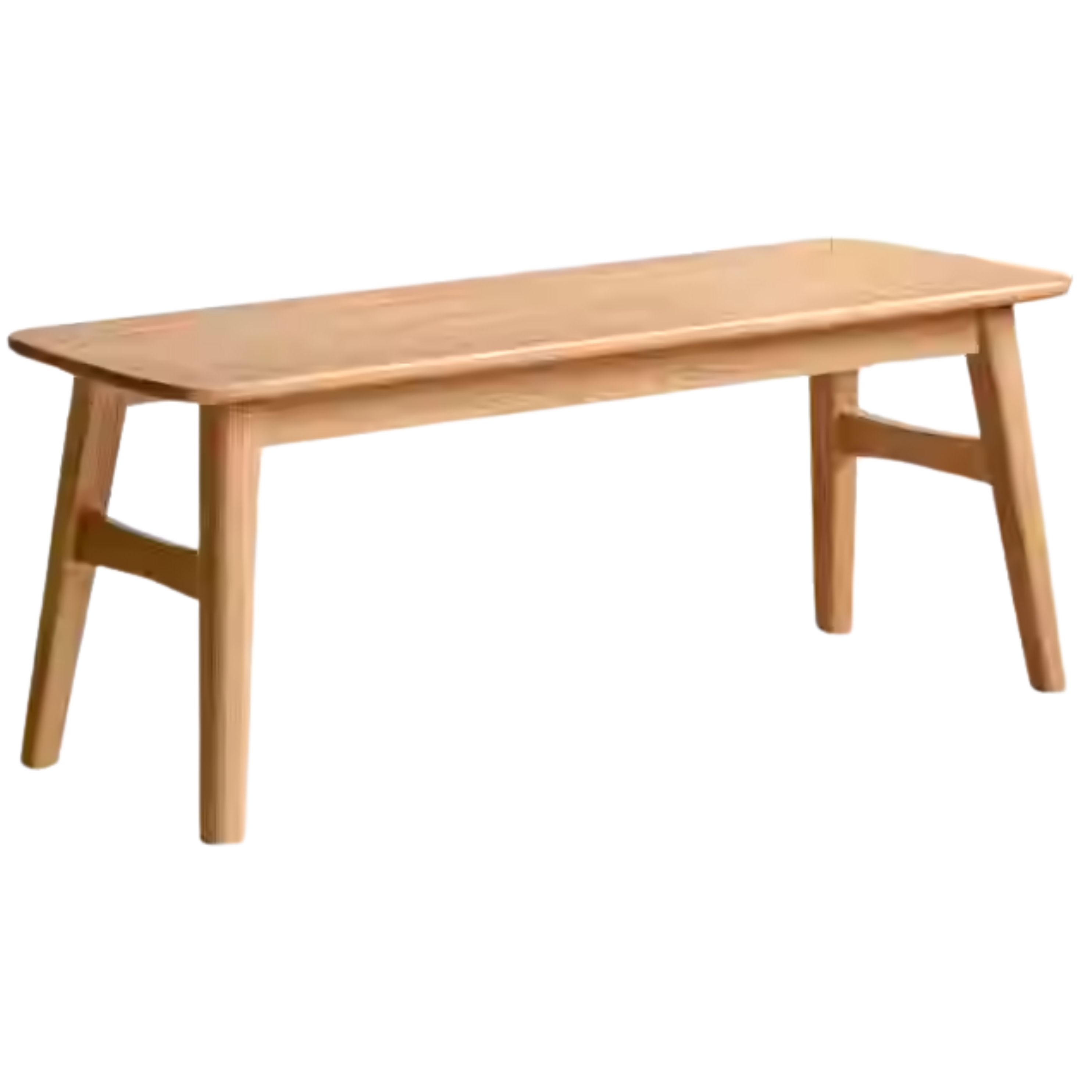 Oak Solid Wood Modern Long Bench