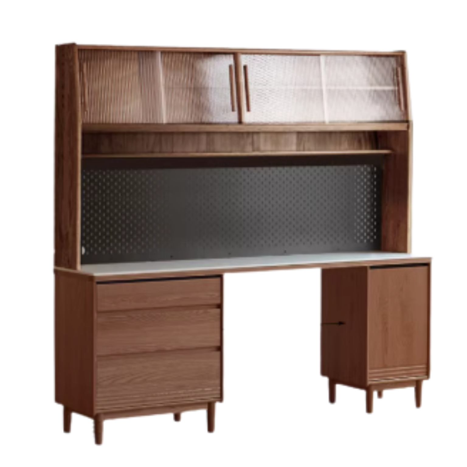 Oak, Ash Solid Wood Modern Rock Board Sideboard