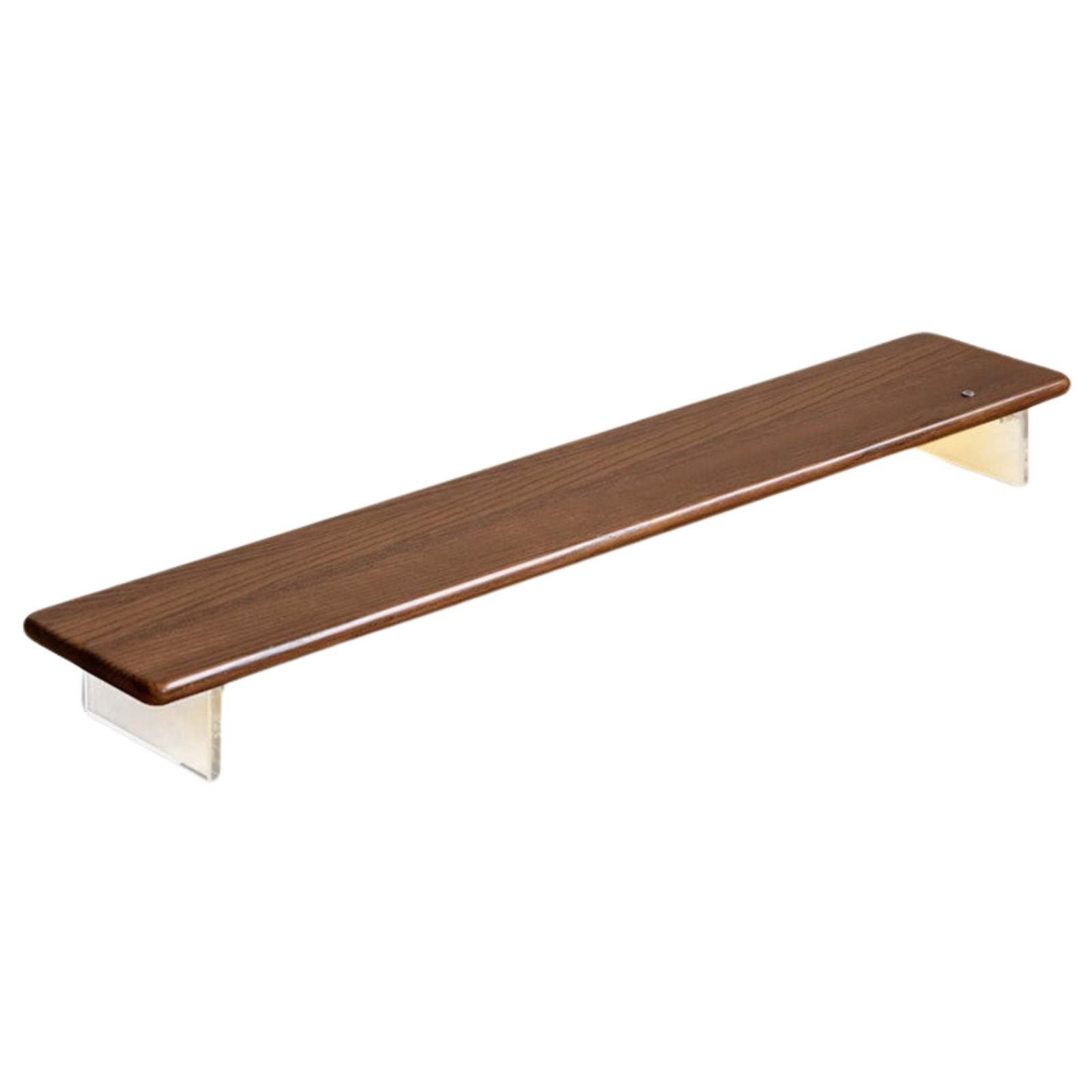 Oak, Rubberwood Solid Wood Bracket Suspended Table shelves
