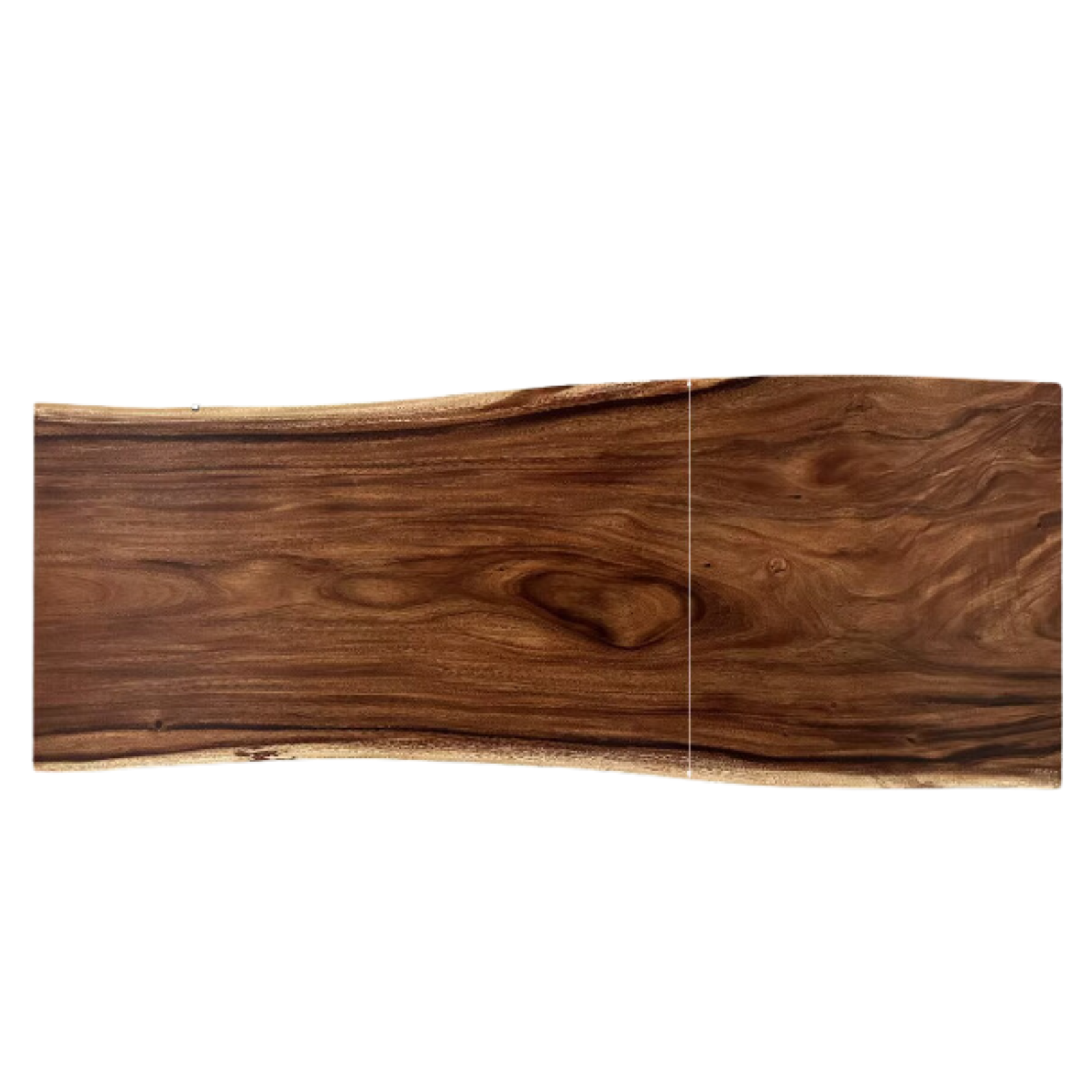 Black Walnut Solid Wood Natural Edge Large Top For Dining Table.
