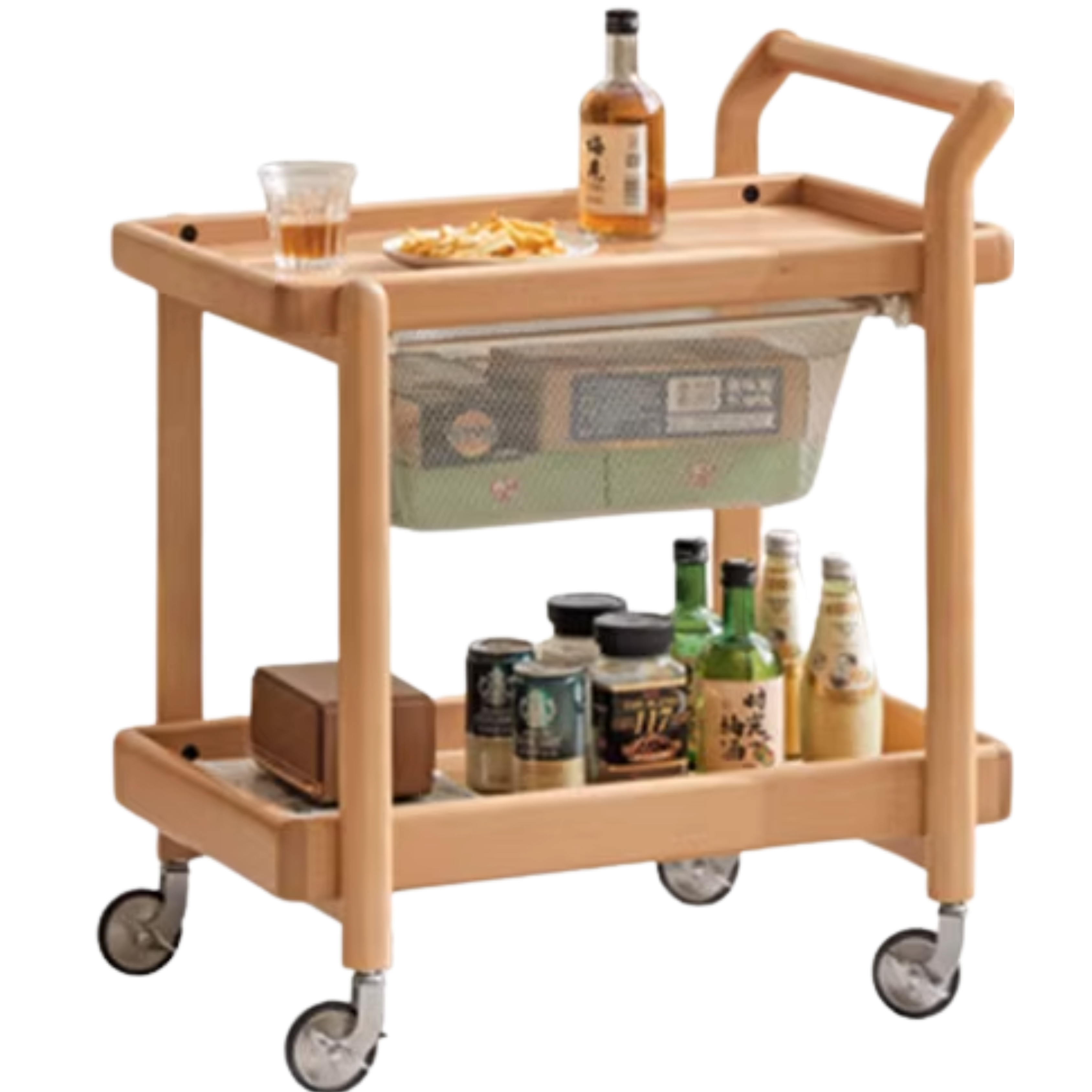 Beech Solid Wood Modern Side Table