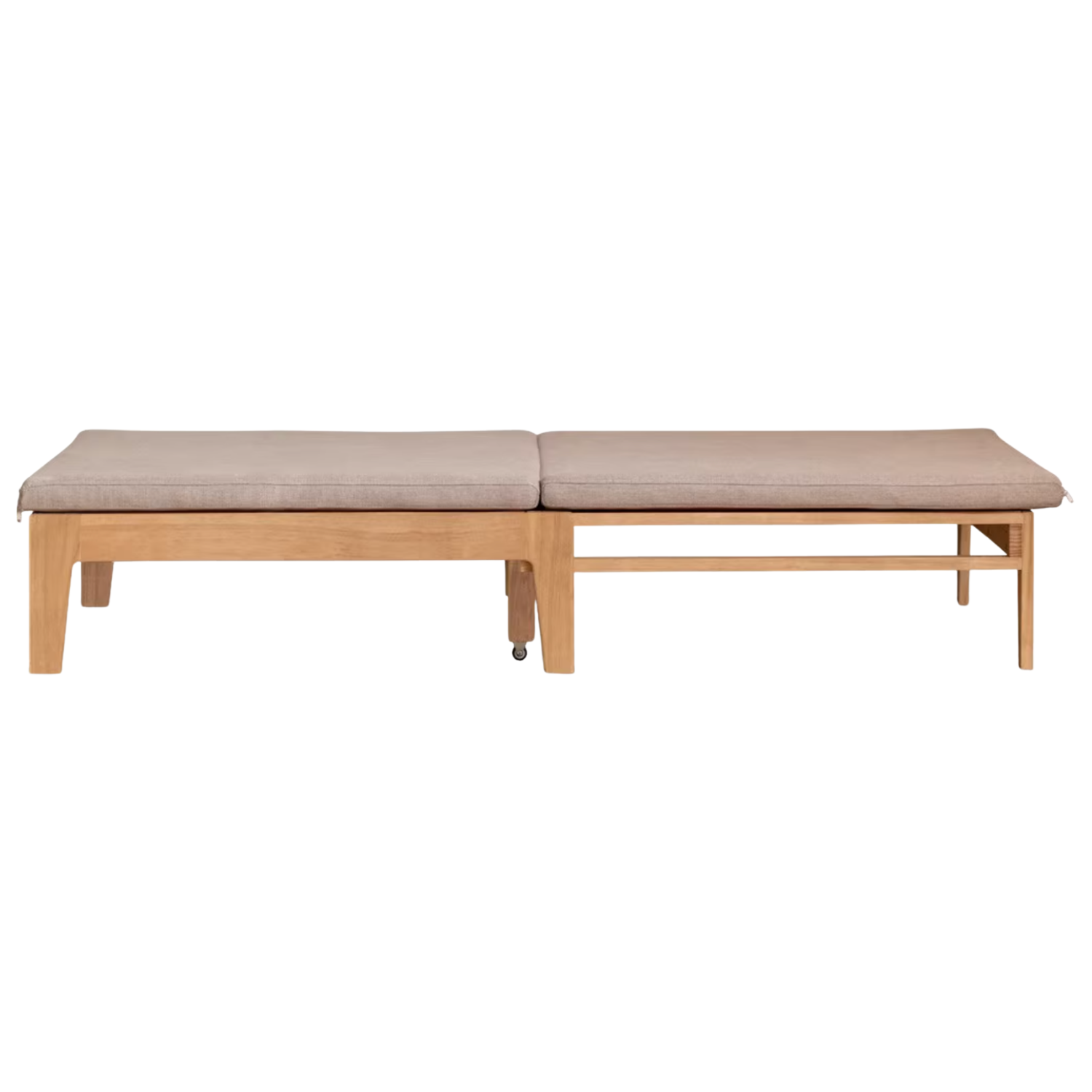 Oak, Beech, Solid Rubberwood Folding Sofa Bed, Retractable Sofa.