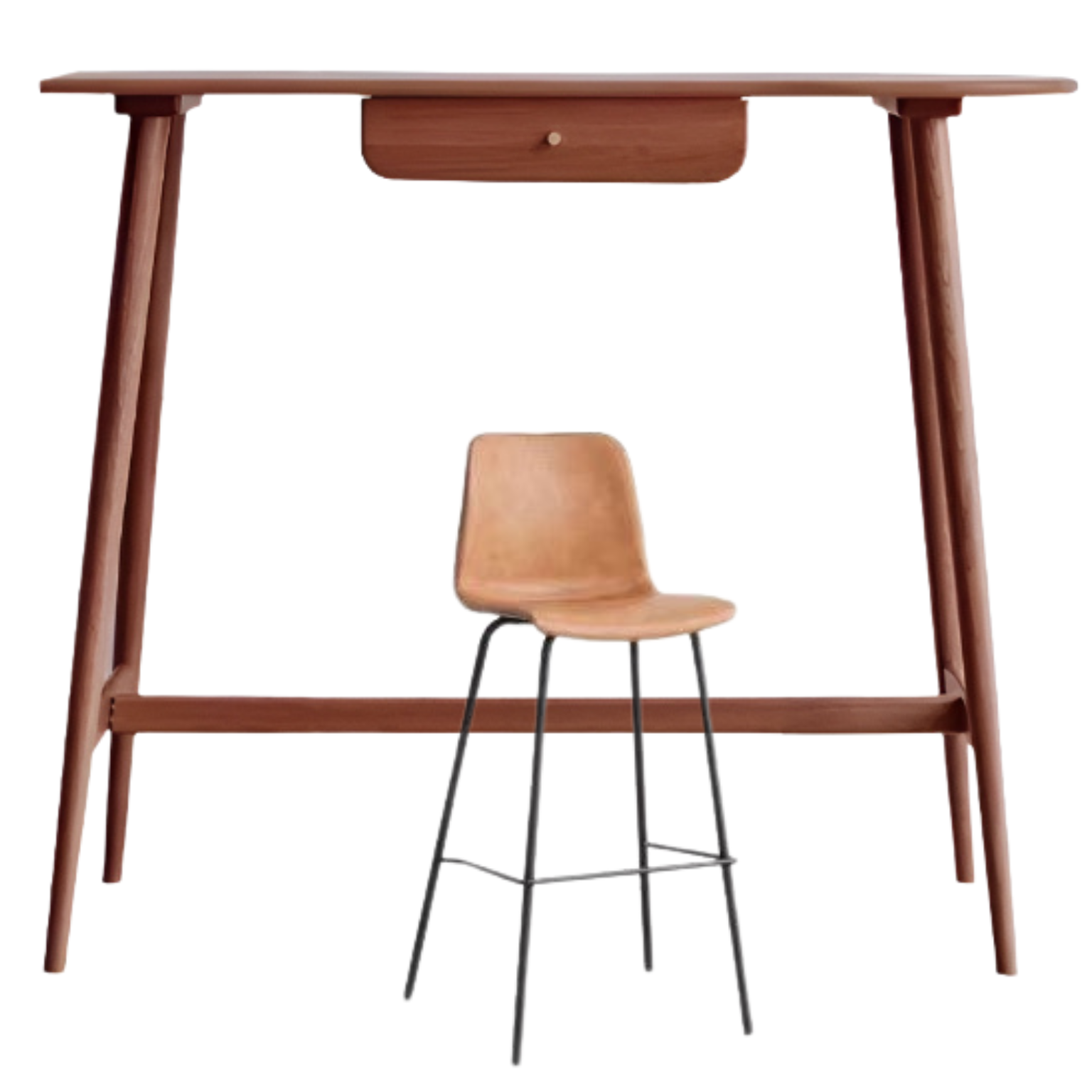 Oak, Cherry Solid Wood Bar Table