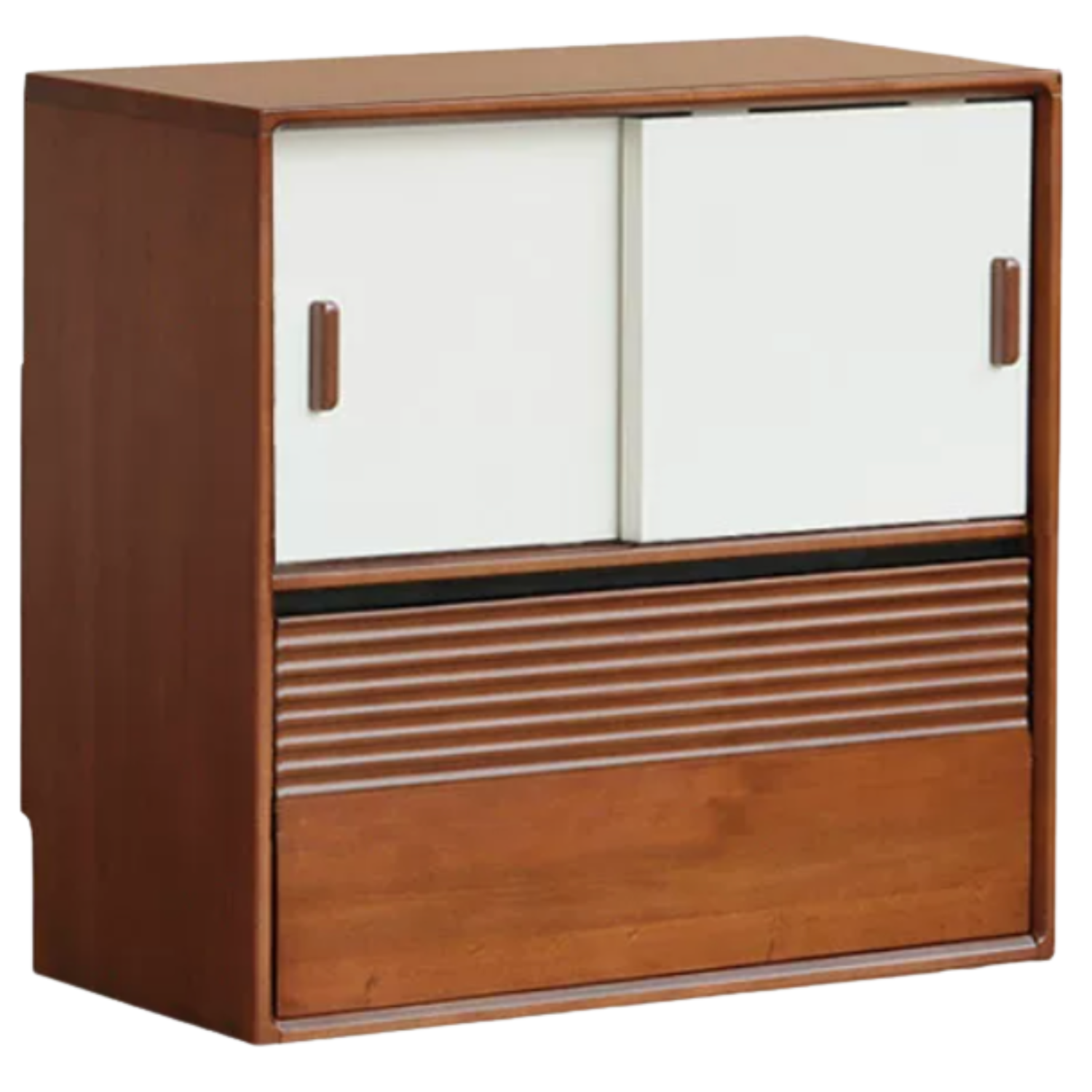 Poplar Solid Wood Antique Style Partition Bookcase