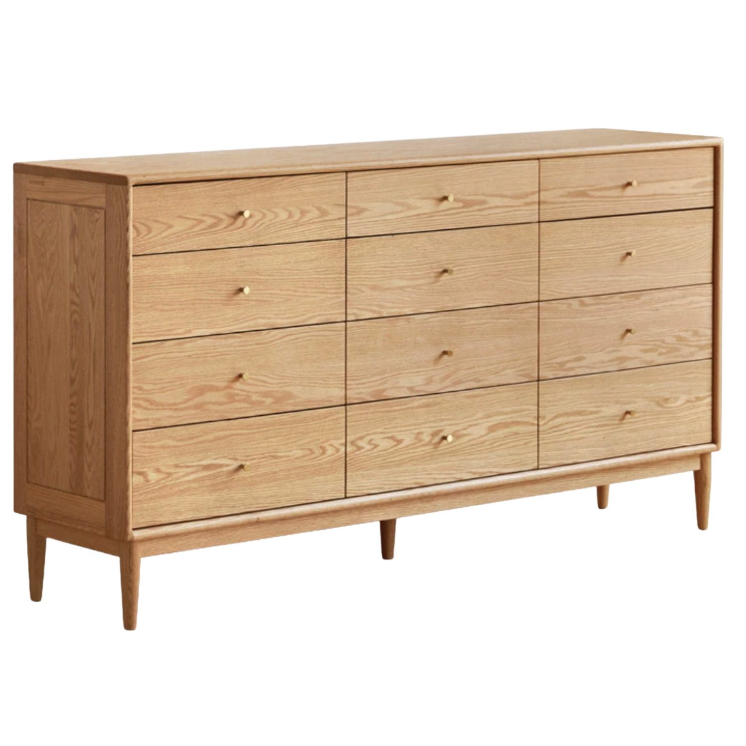 Black Walnut, Oak Solid Wood Drawer, Modern Porch Cabinet