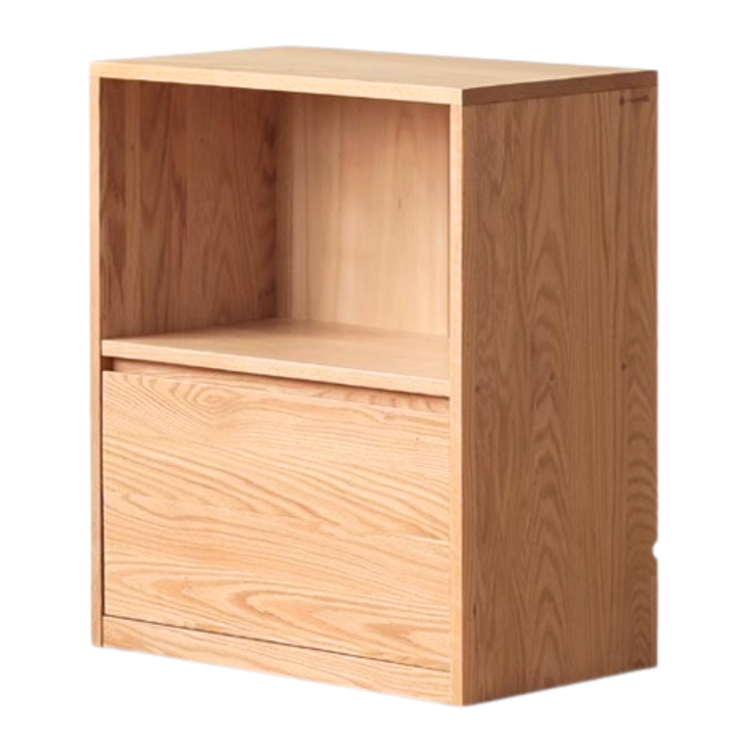 Oak, Solid Rubberwood, Ash Solid Wood Bookcase Free Combination Low Cabinet Floor-Standing Bookshelf