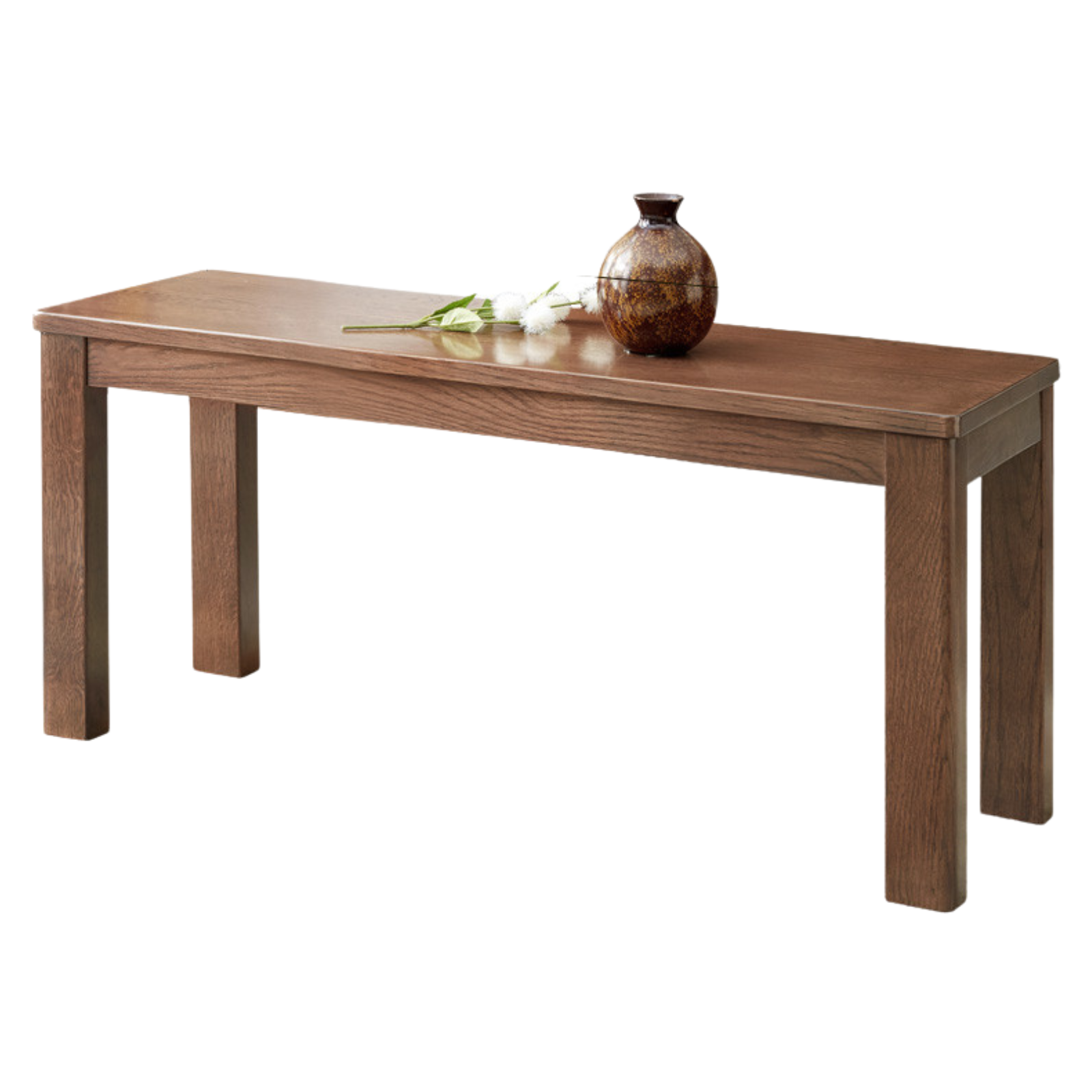 Ash, Oak, Beech, Solid Rubberwood Wide Seat Bench