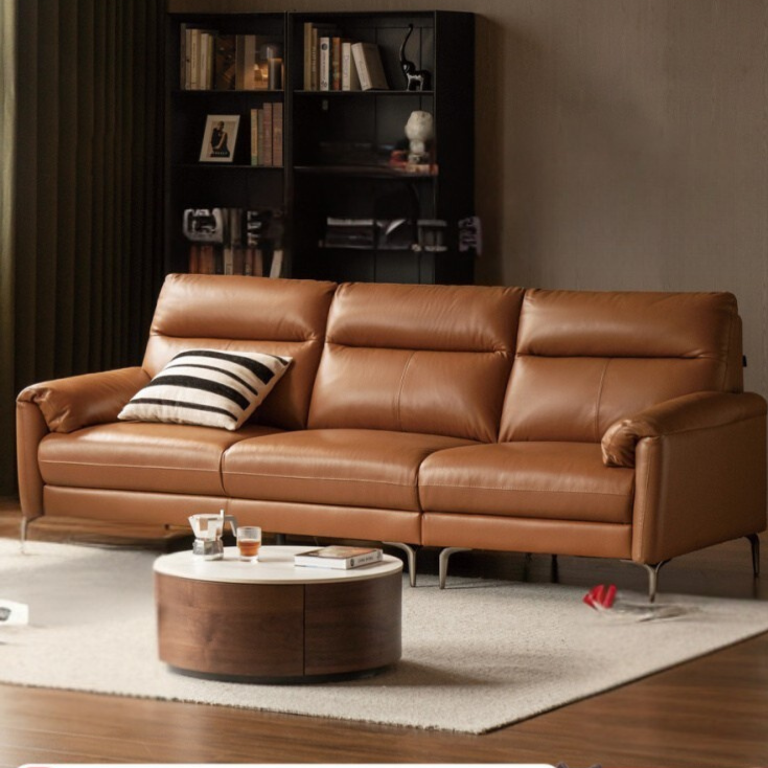 Genuine Leather Italian Normcore Modern Sofa