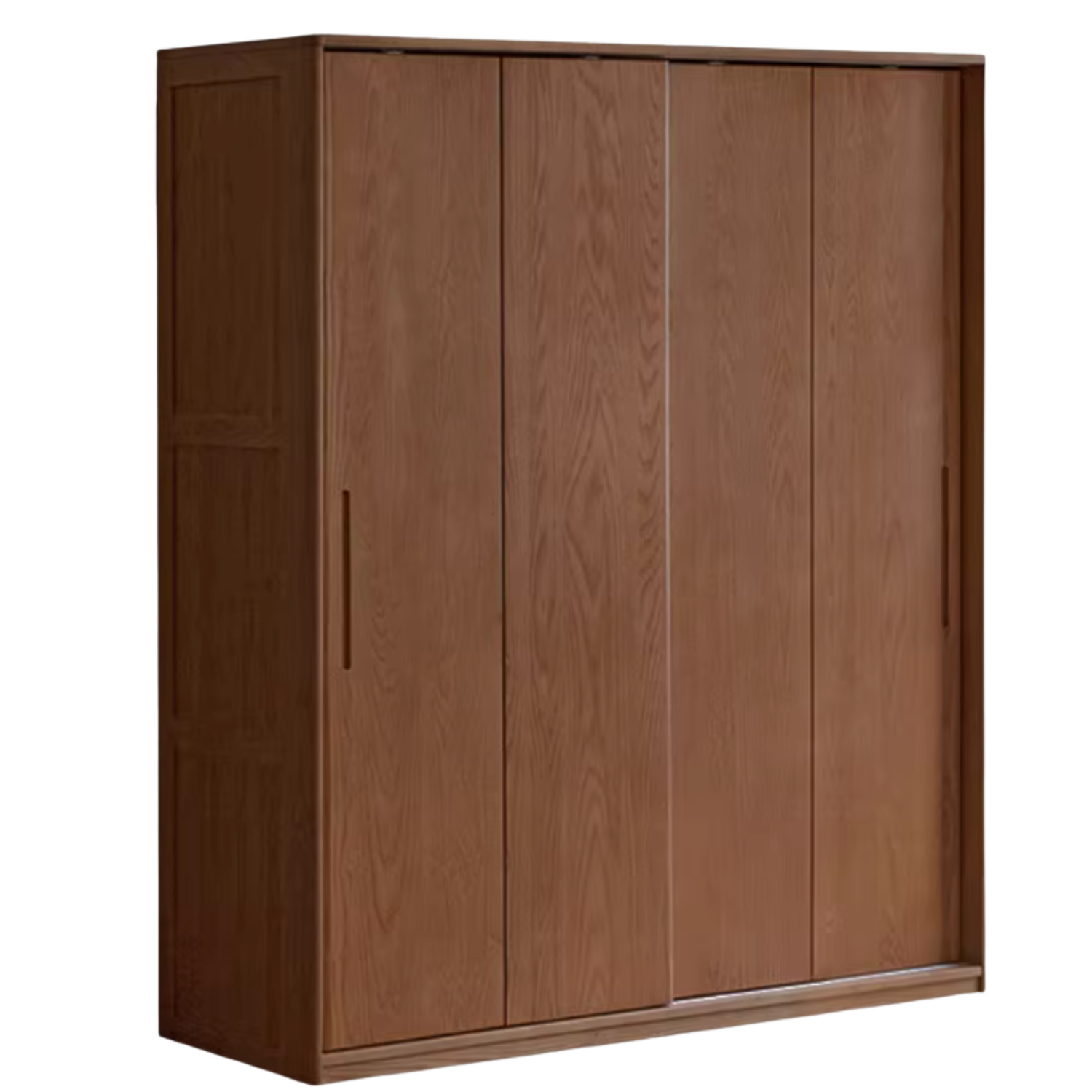 Oak, Ash Solid Wood Wardrobe Sliding Door.