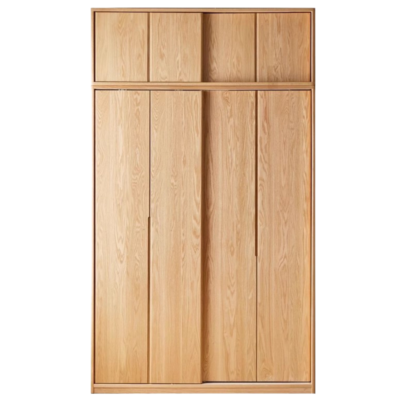 Oak Solid Wood Wardrobe Sliding Door-