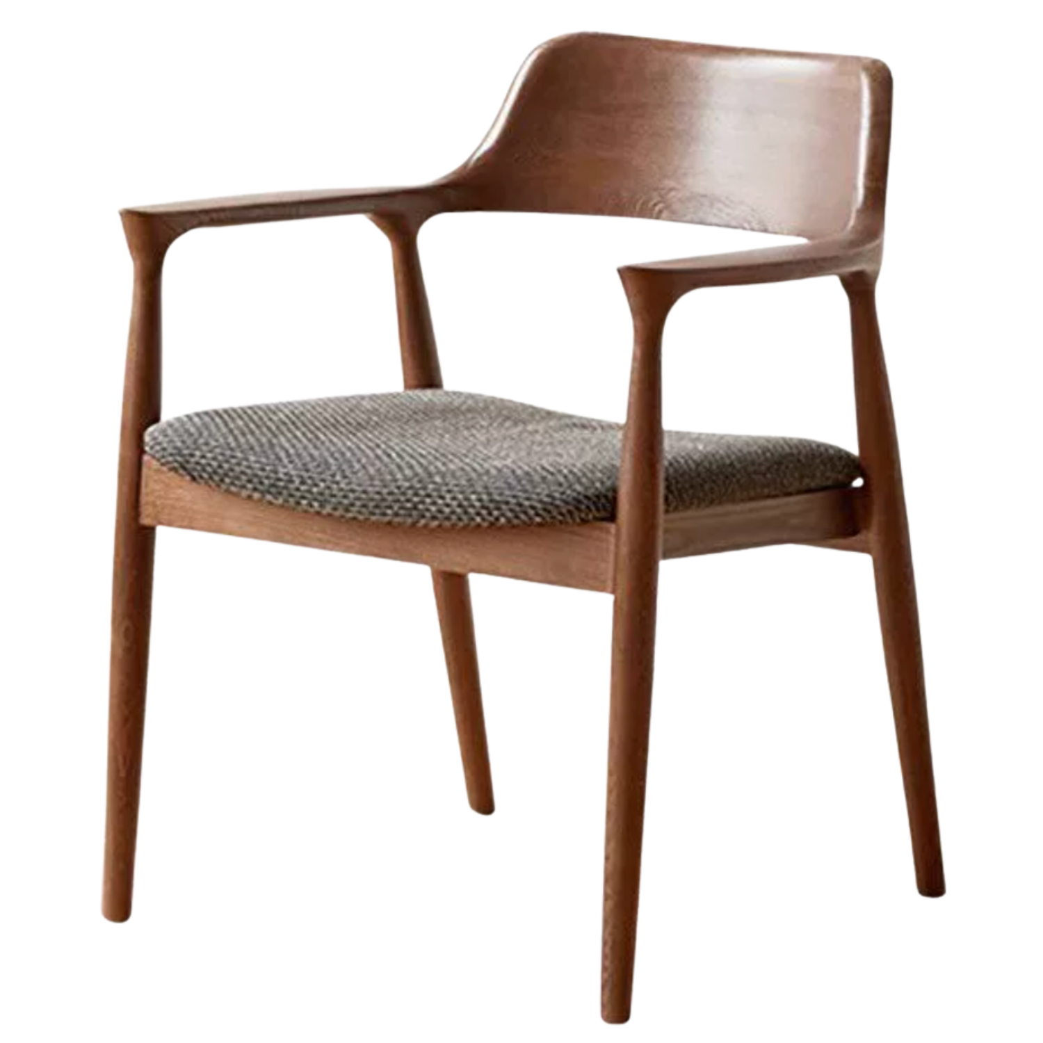 4 pcs -Ash solid wood Sculptural Wishbone-Style Dining Chair