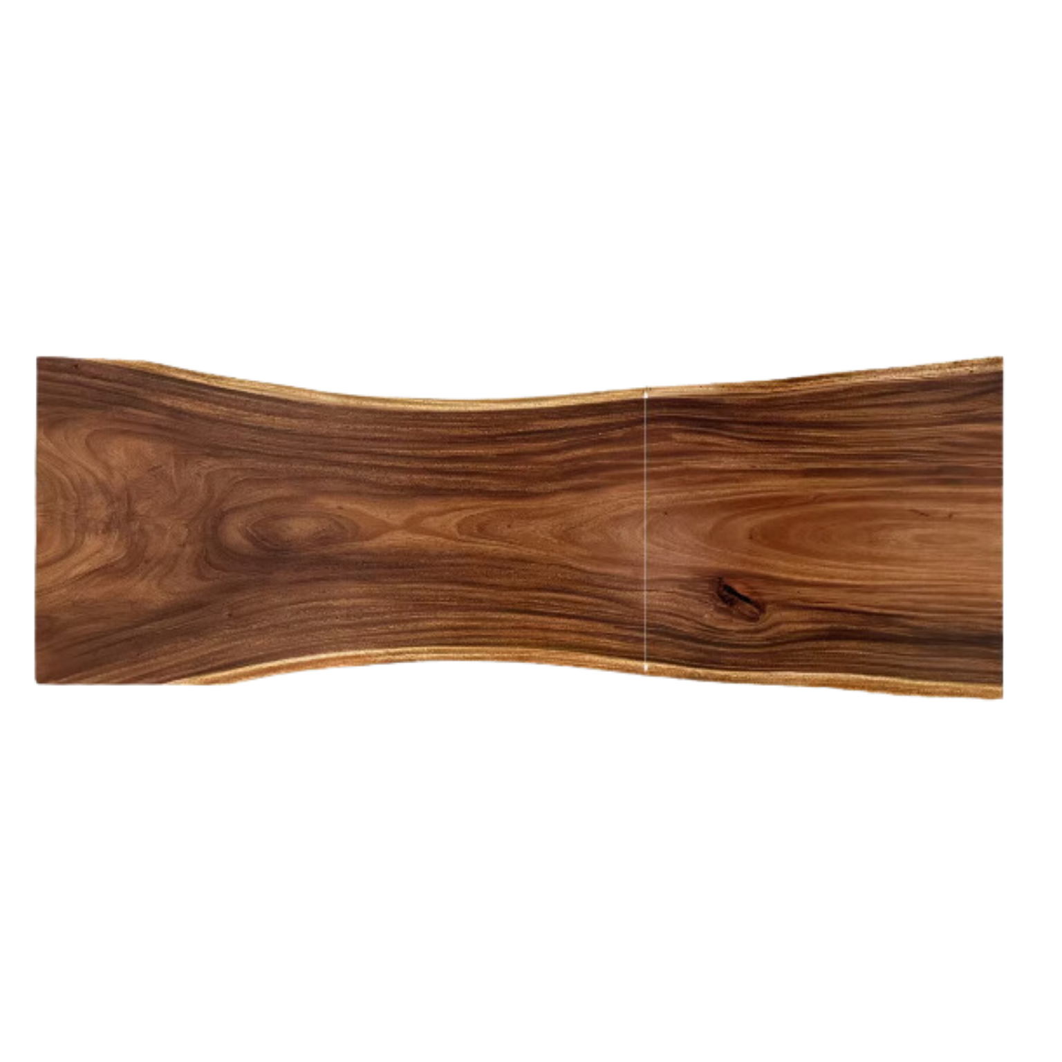 Black Walnut Solid Wood Natural Edge Large Top For Dining Table.