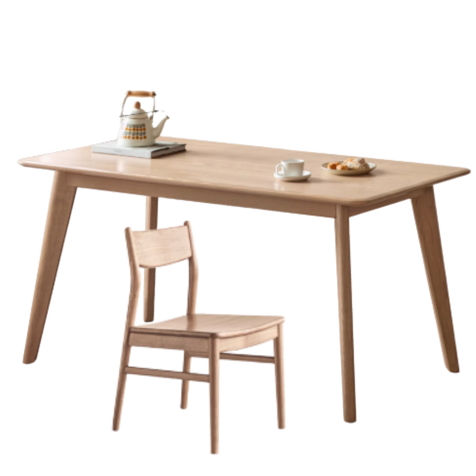 Oak, Ash Solid Wood Nordic Dining Table