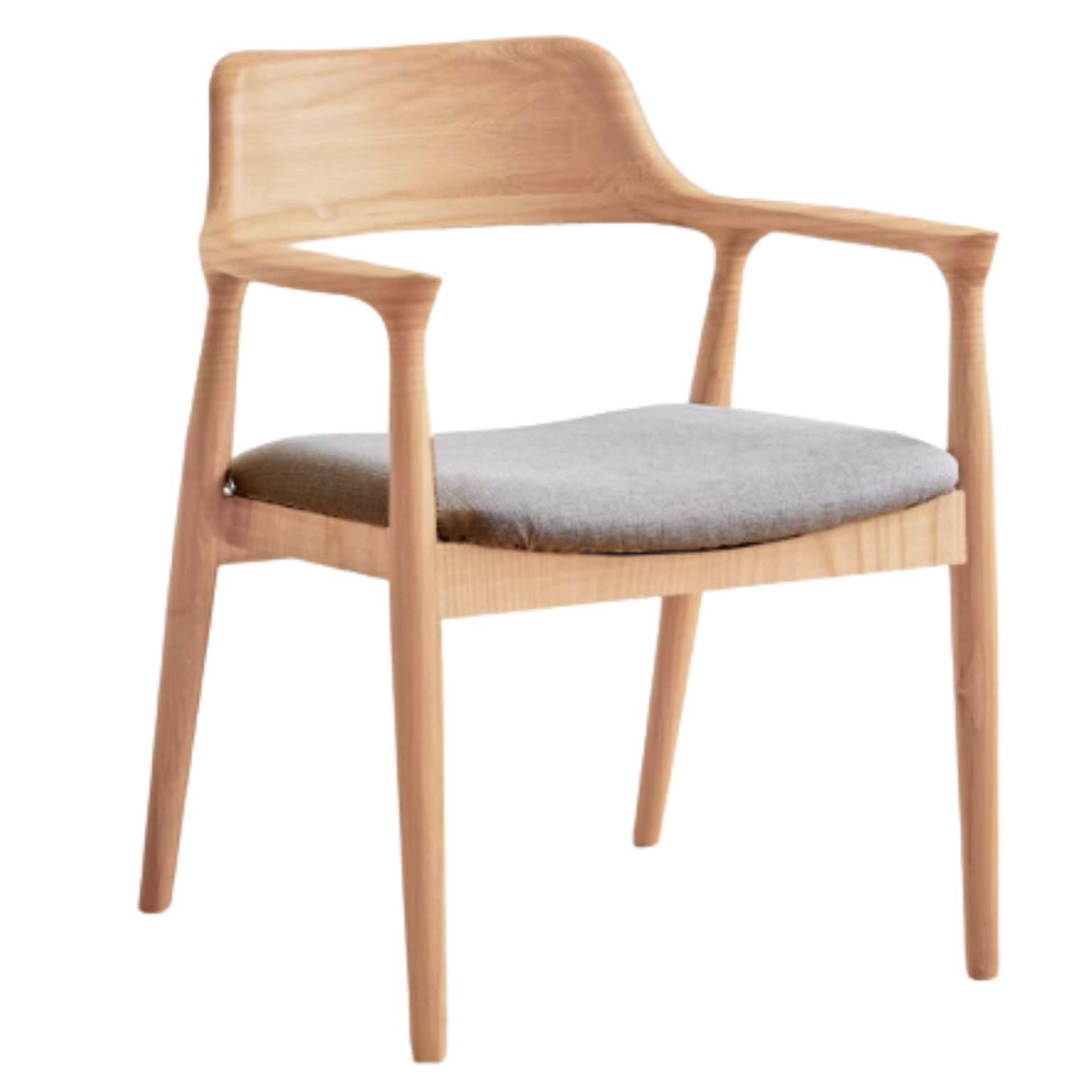 Ash Solid Wood Elegant Armchair