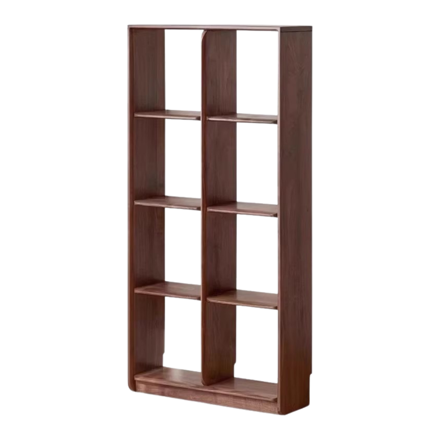 Sandalwood, Black Walnut Solid Wood Bookshelf Shelf Free Lattice Combination