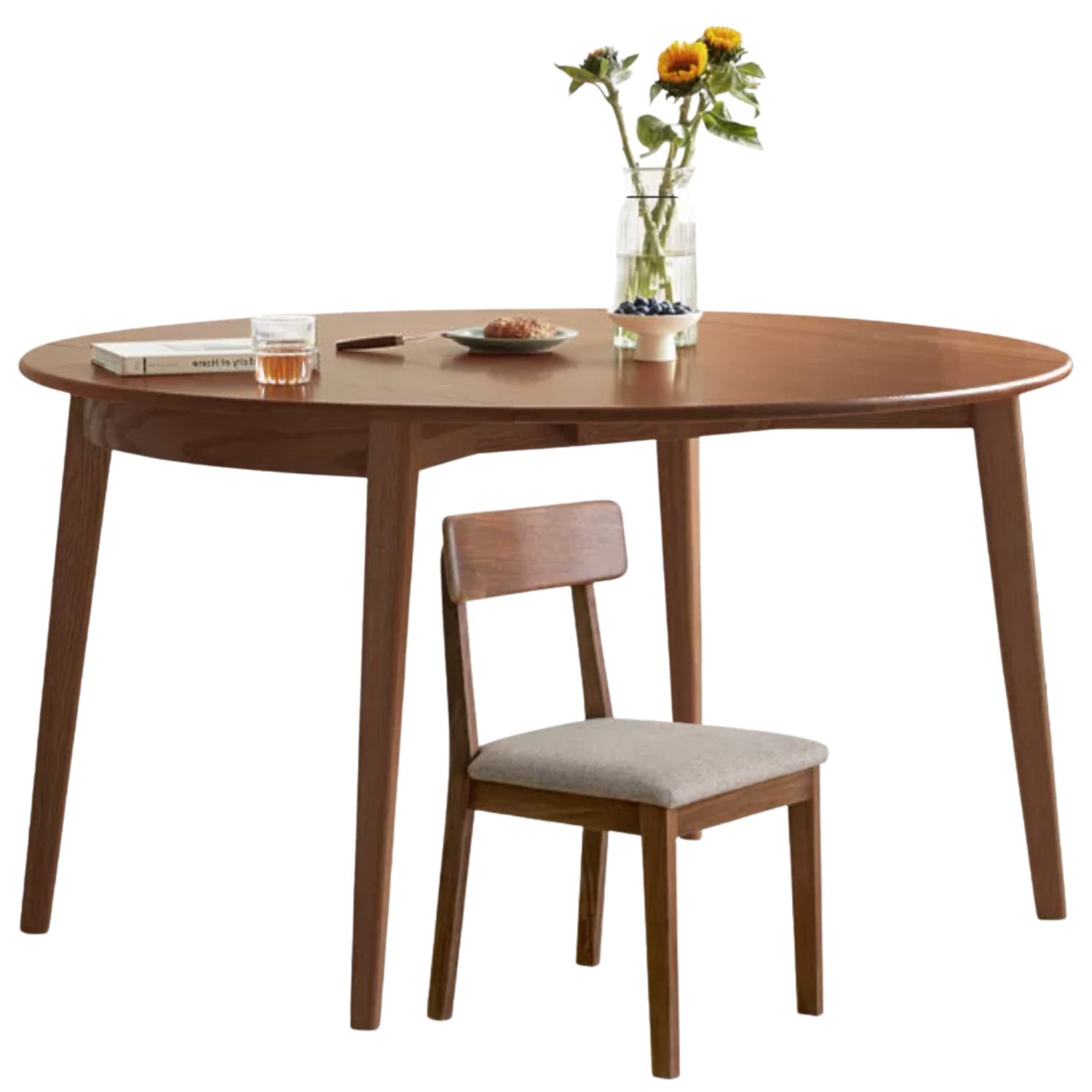 Oak Solid Wood Folding Dining Table