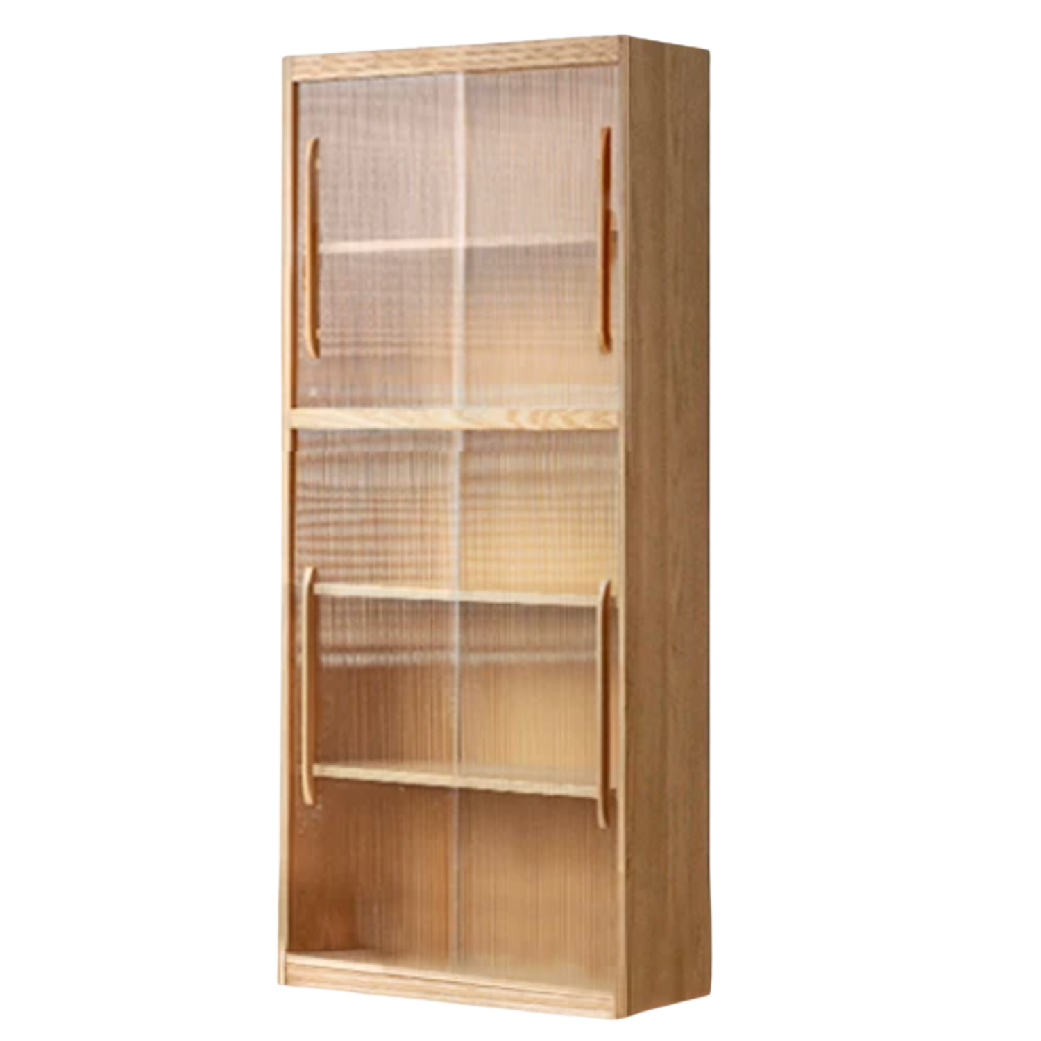 Ash, Oak, Cherry Solid Wood Bookshelf Integrated Wall-Mounted