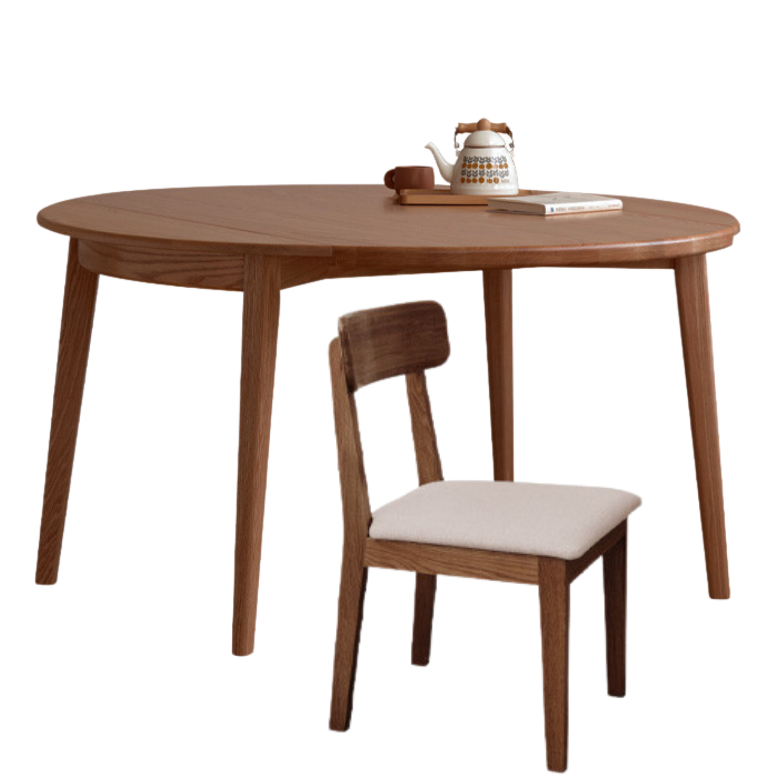 Oak Solid Wood Folding Dining Table