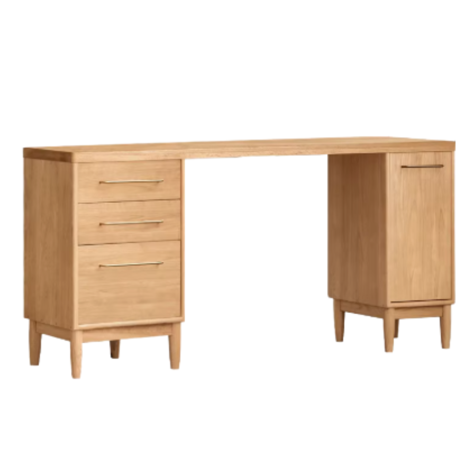 Solid RubberWood, Oak Solid Wood Large Capacity Dining Sideboard