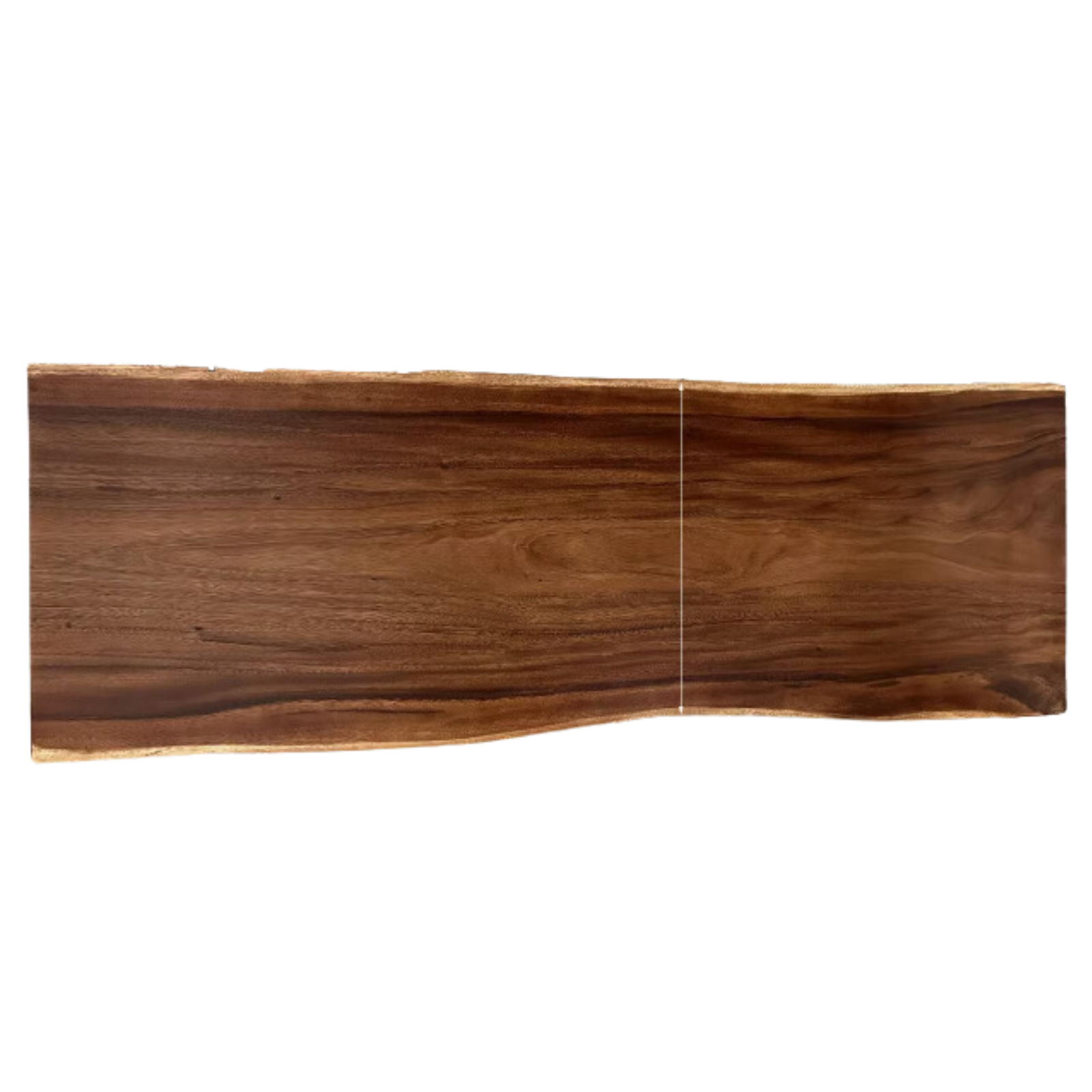 Black Walnut Solid Wood Natural Edge Large Top For Dining Table.