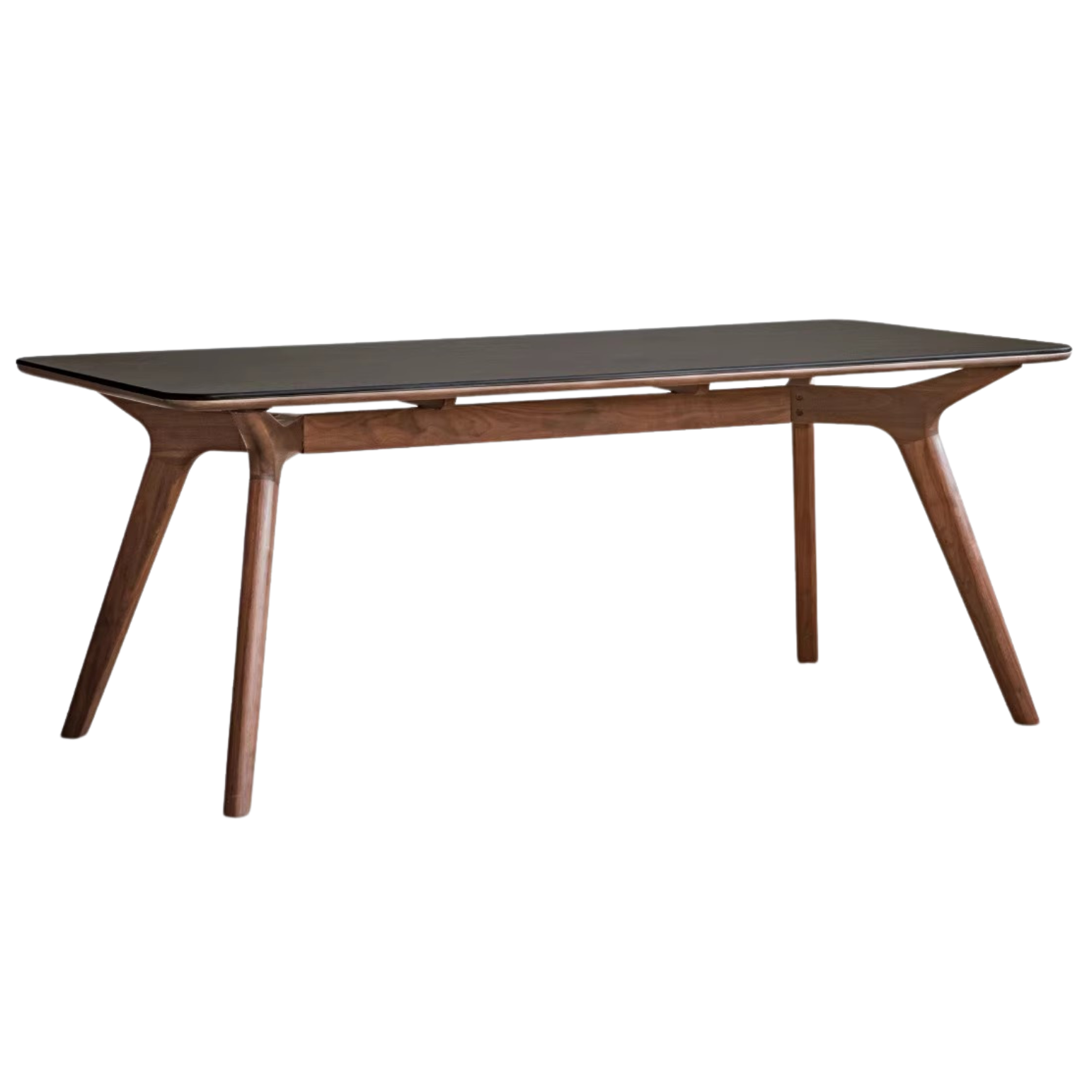 Black Walnut Solid Wood Rock Slab Dining Table