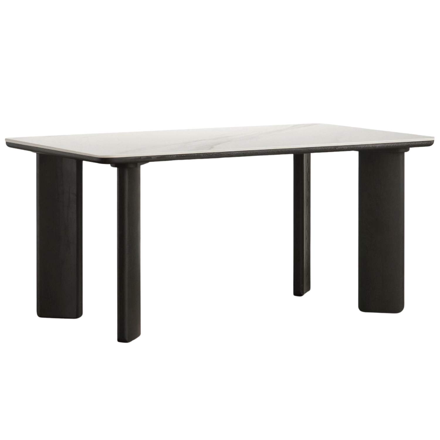 Oak Solid Wood Modern Cave Stone Rock Plate Dining Table