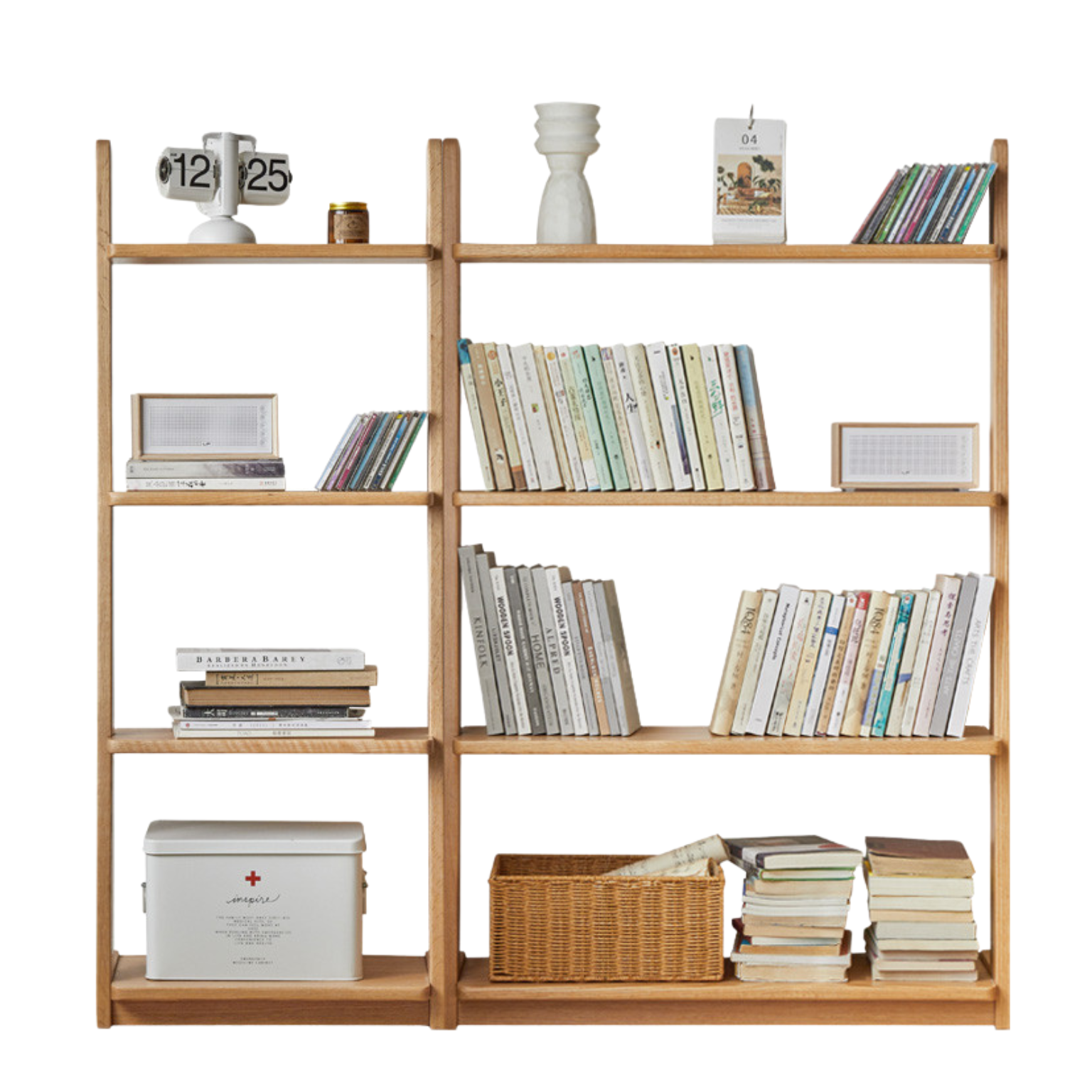 Oak, Beech Solid Wood Bookshelf Racks