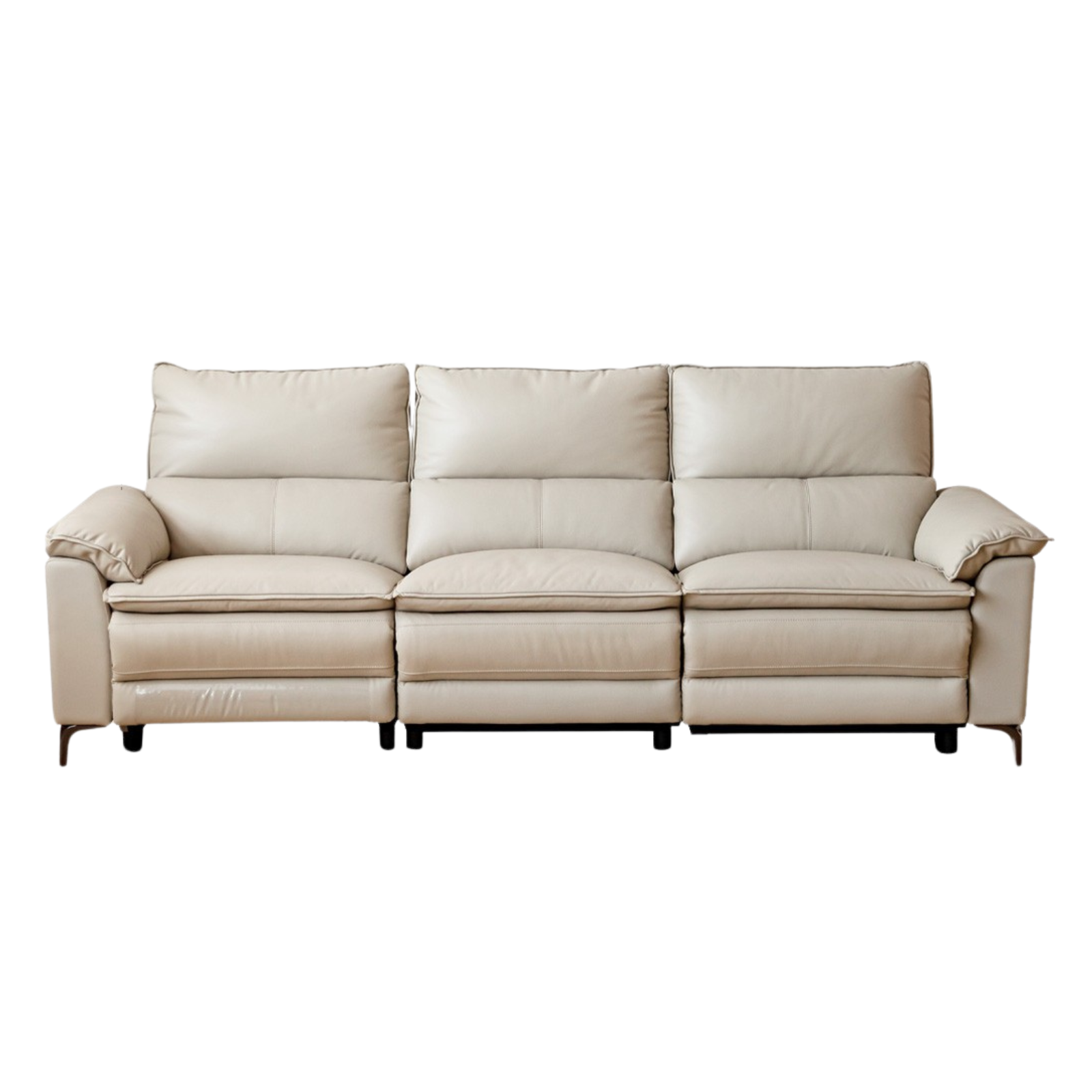 Leather Electric Dual-purpose Cowhide Sofa.