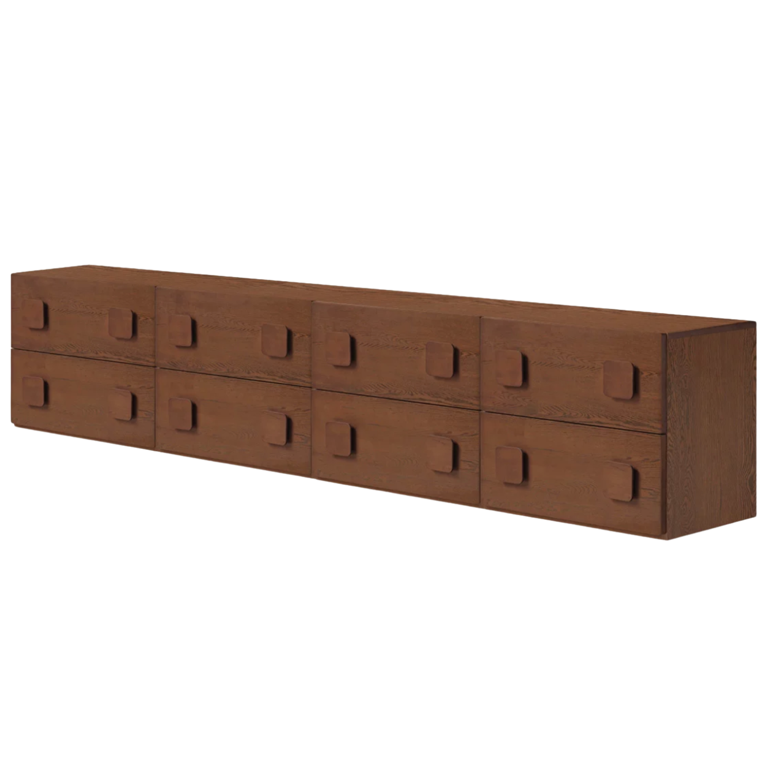 Black Walnut, Oak Solid Wood TV Cabinet Module Combination