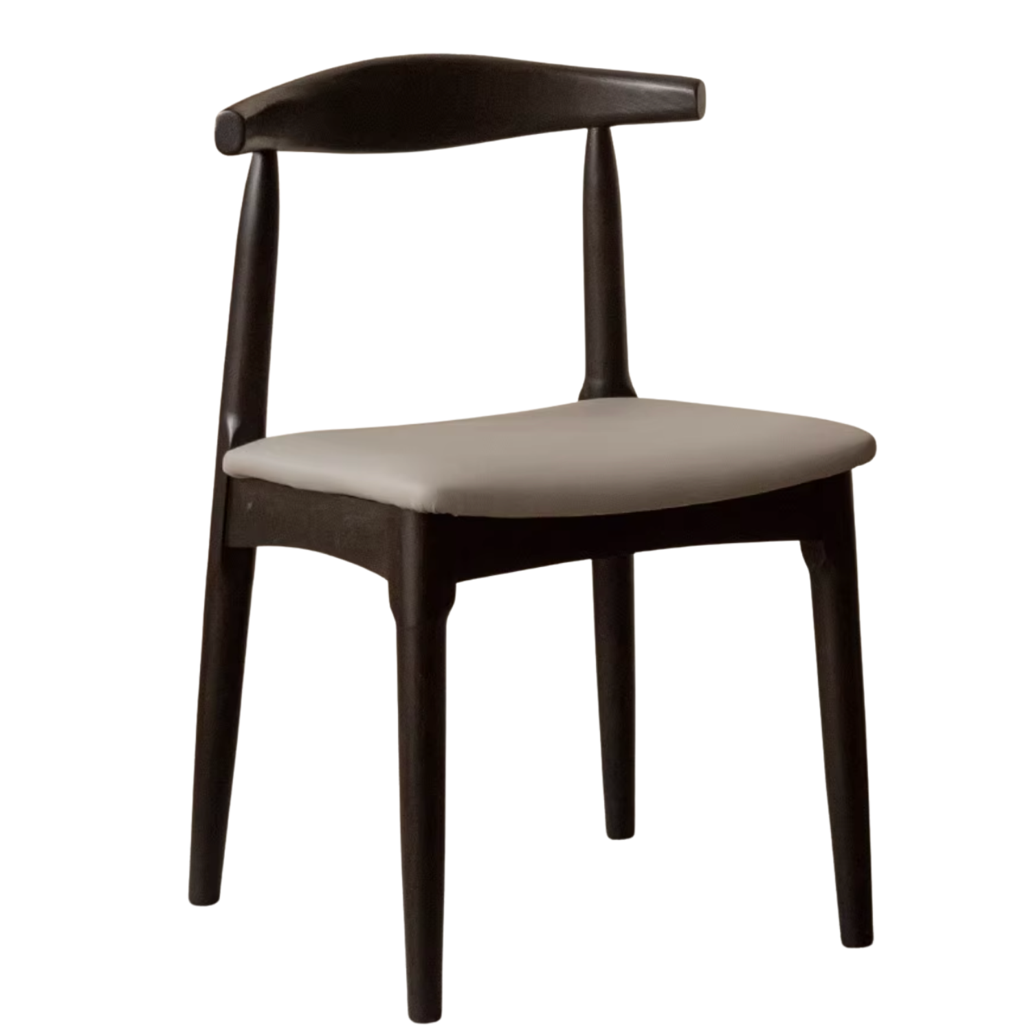 Set 4 pcs White Ash Solid Wood Horn Presidential Chair