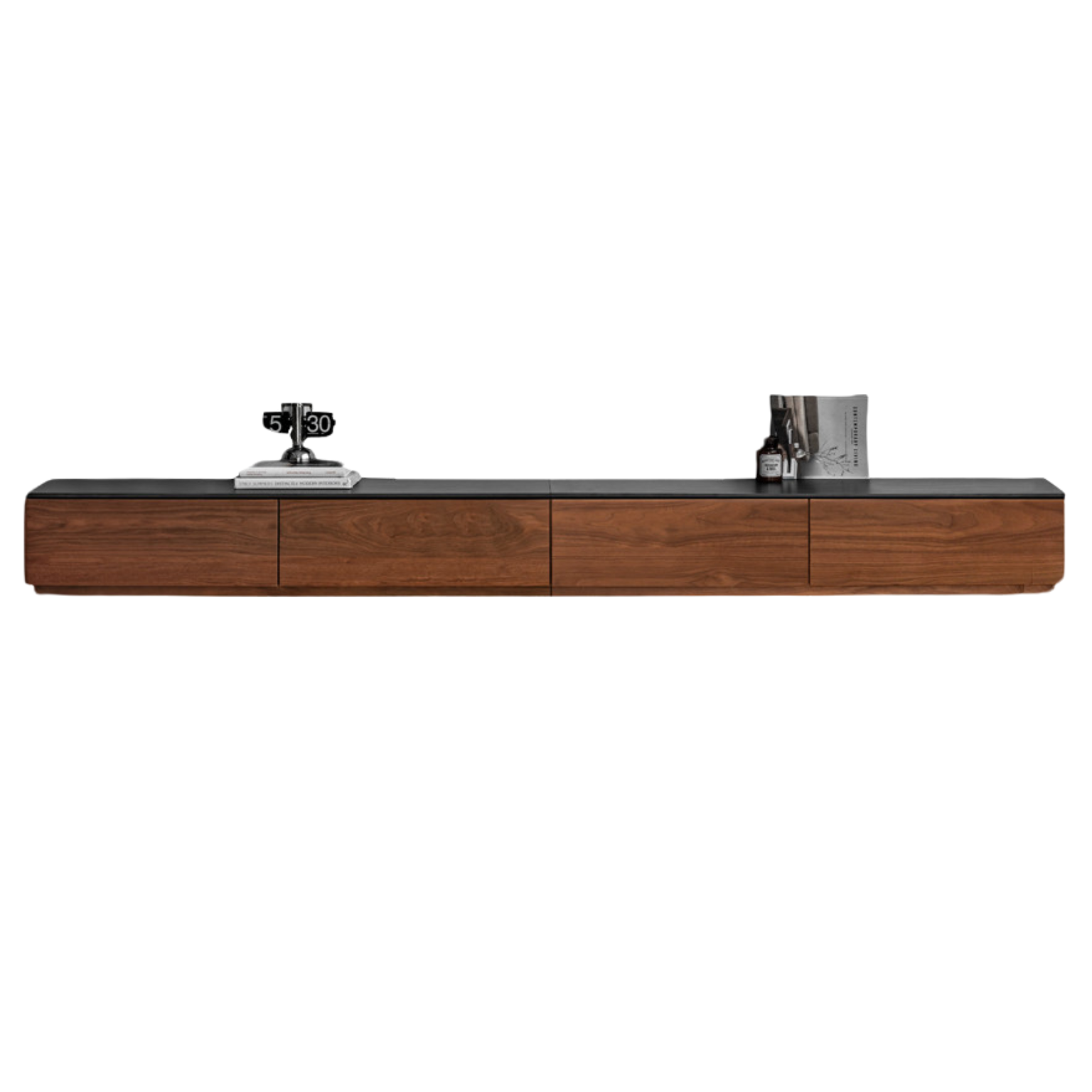 Black Walnut Solid Wood TV Stand Rock Slab