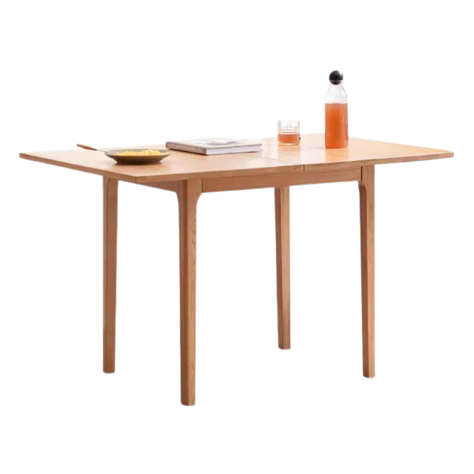 Oak Solid Wood Folding Small Dining Table