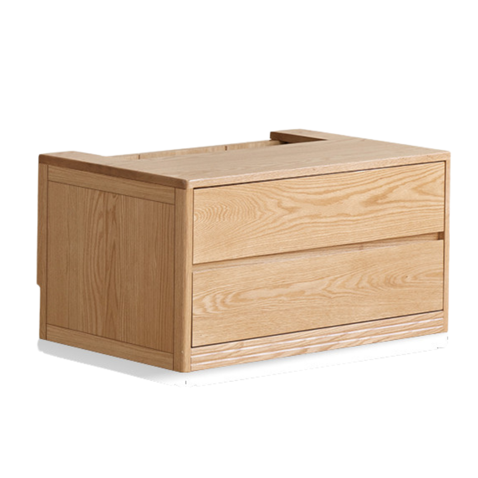 Oak Solid Wood Floor To Ceiling Bookshelves