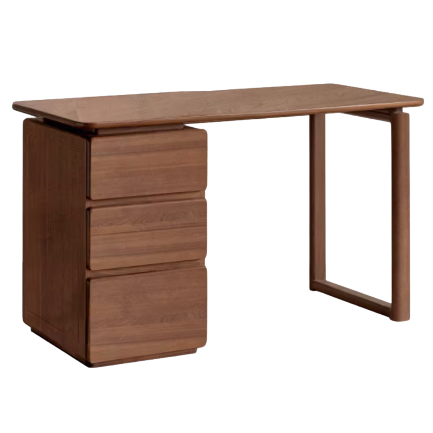 Black Walnut, Oak, Sandalwood, Ash Solid Wood Desk with Drawers