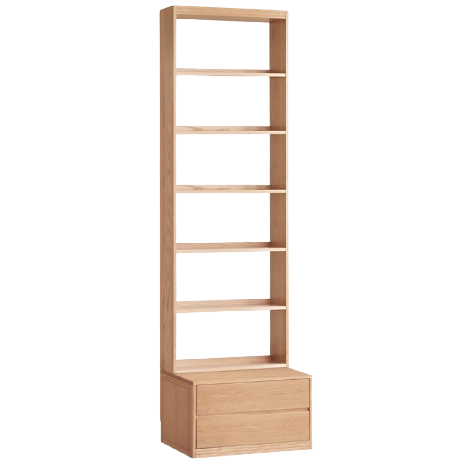 Oak, Ash Solid Wood Wall-To-Wall With Seat Combined Bookshelf
