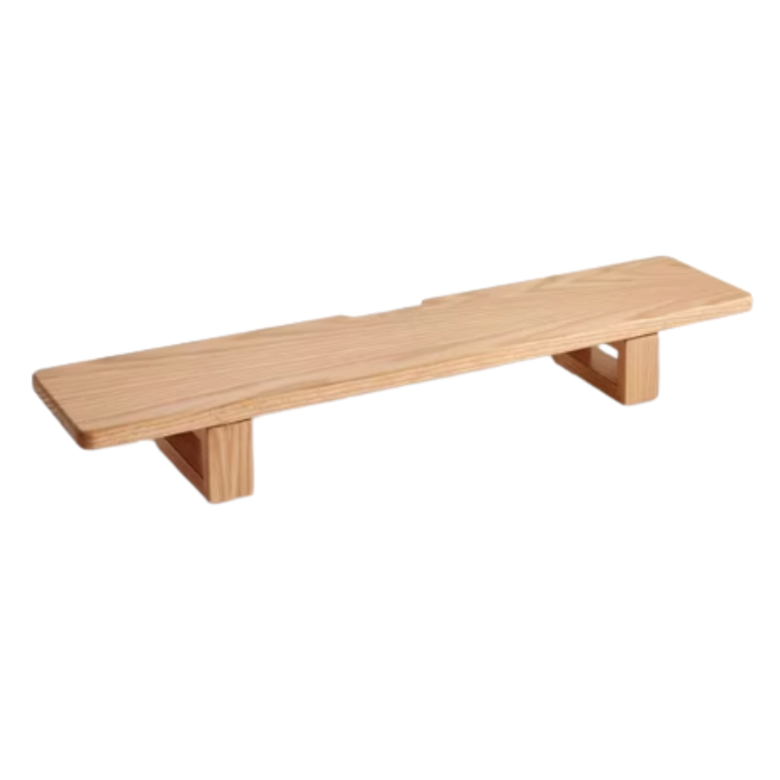 Solid Rubberwood, Black Walnut, Oak Solid Wood Heightening Computer Stand, Table shelves