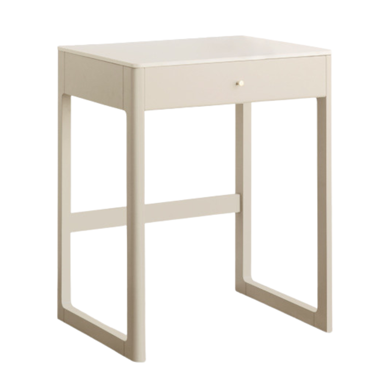 Poplar Solid Wood Office Desk, Small Dressing Table Slate Top