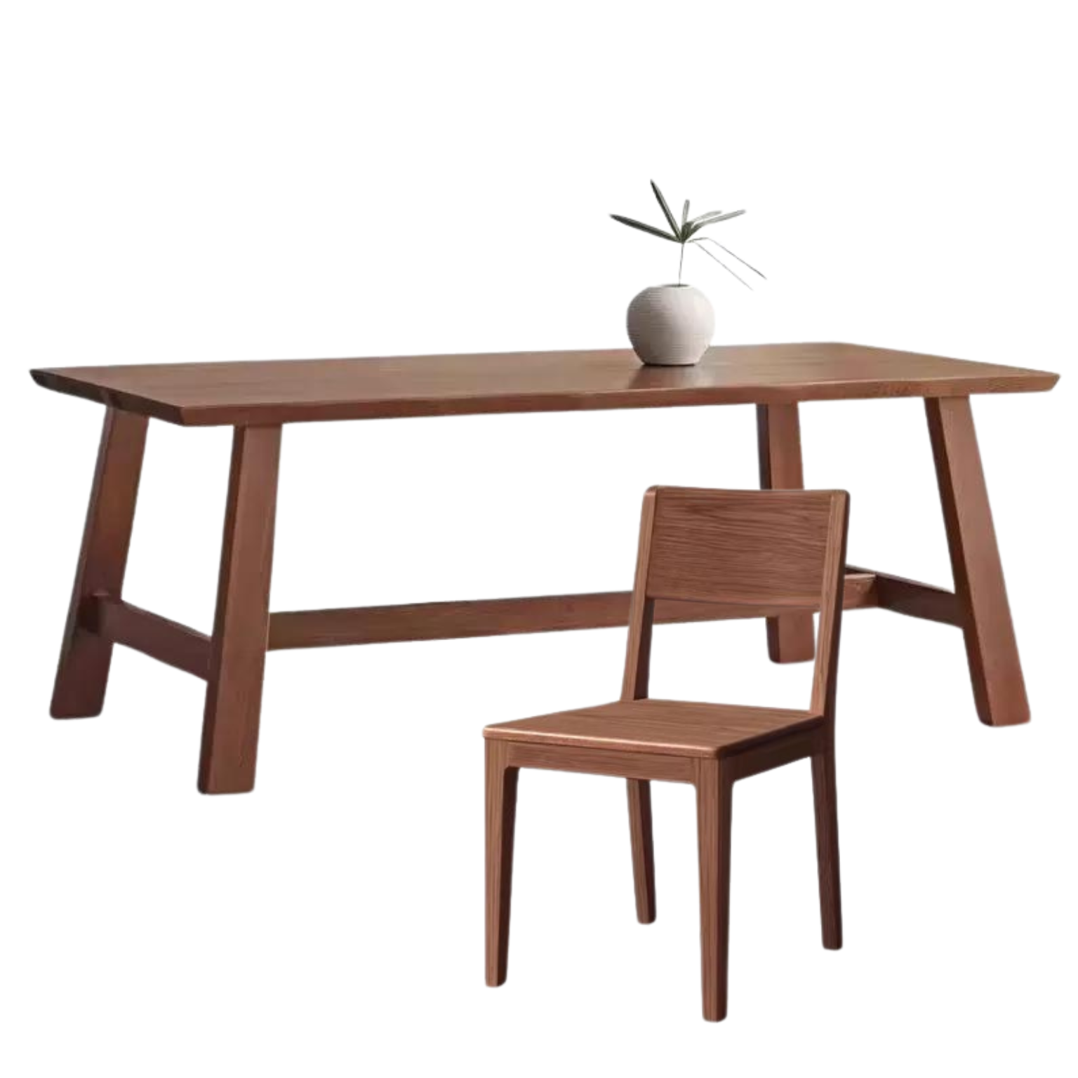 Ash Solid Wood Large Edge Table Dining