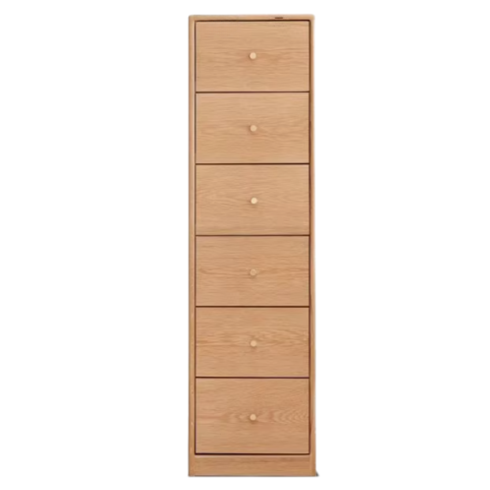 Oak, Beech Solid Wood Chest of Drawers, Multi-Functional Storage Cabinet Combination