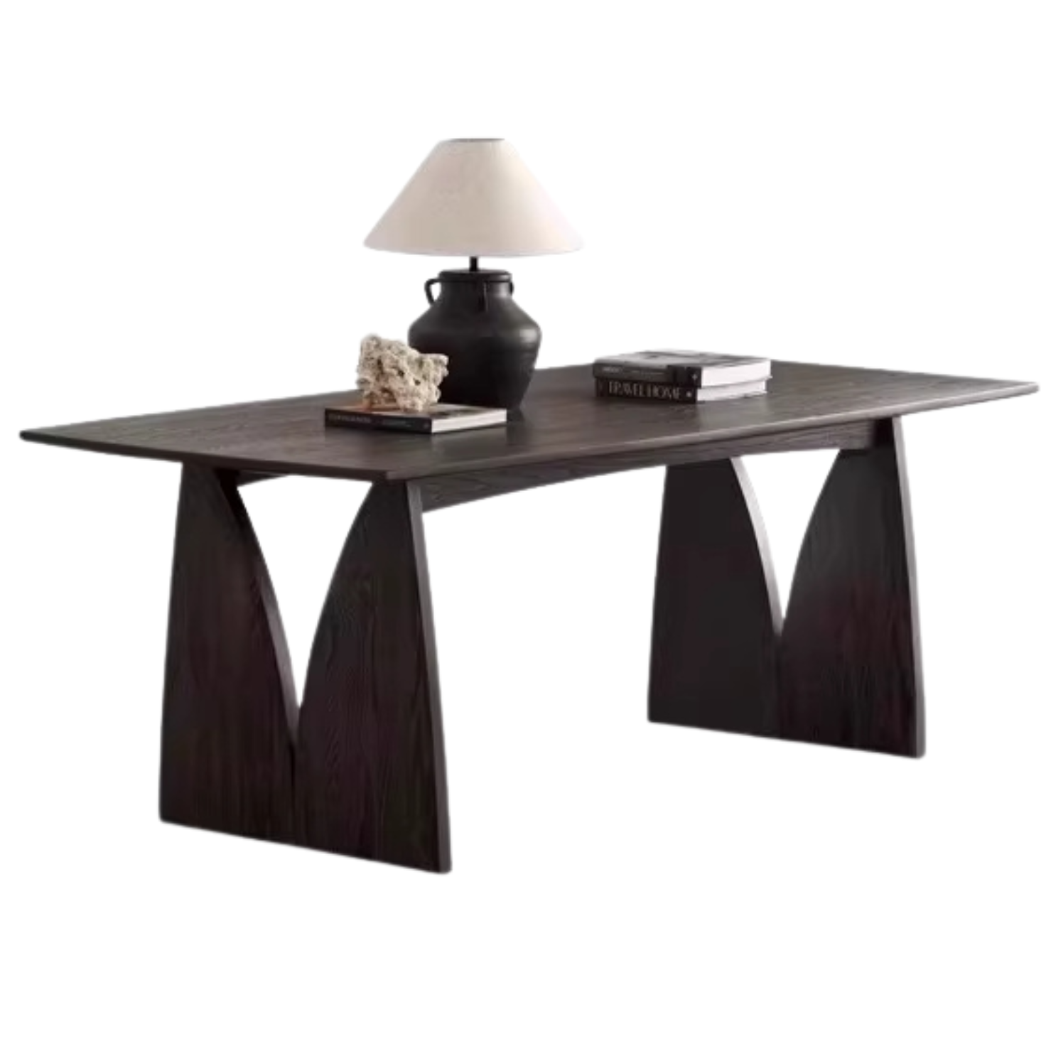 Oak Solid Wood Wabi Sabi Style Dining Table