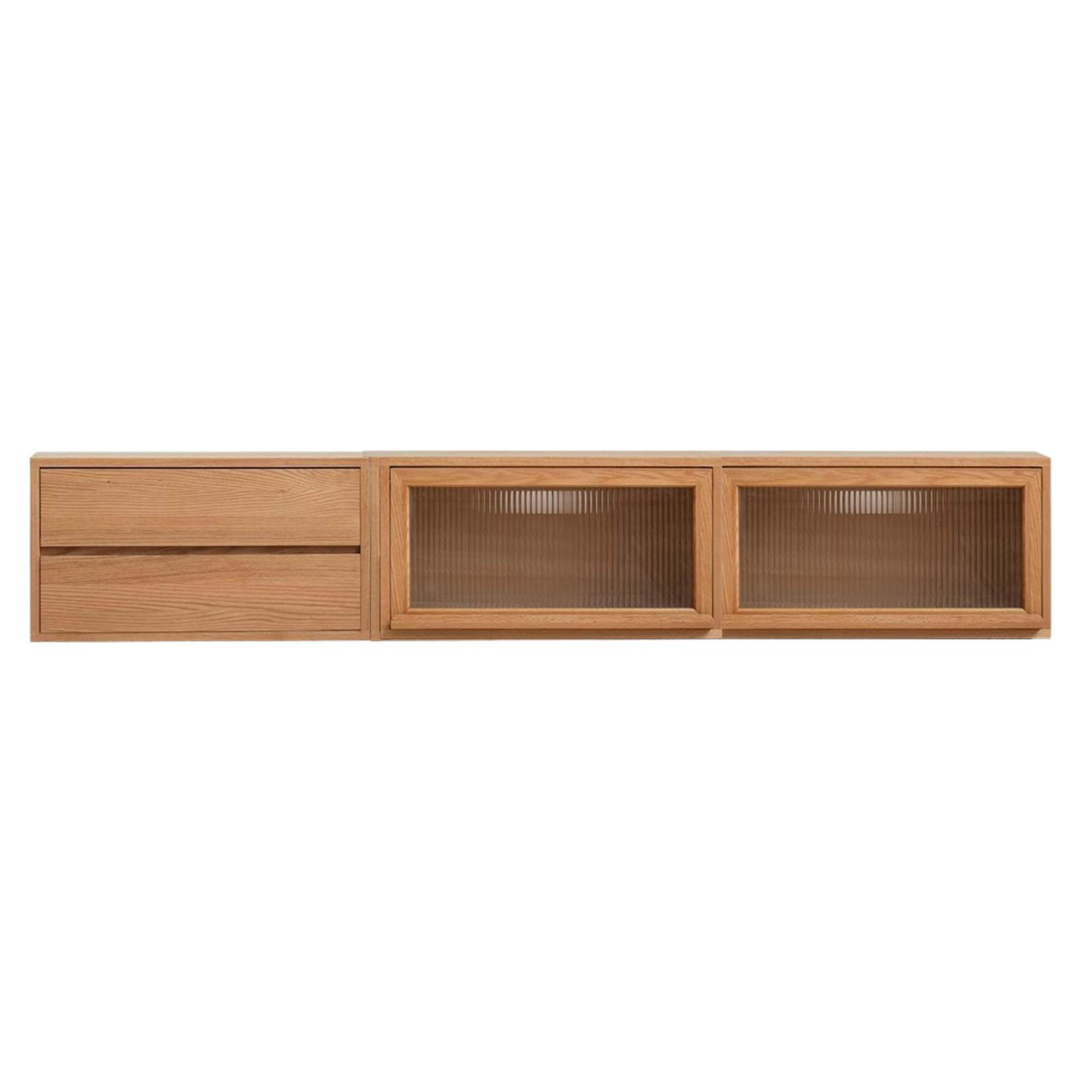 Oak, Ash Solid Wood TV Cabinet Modern Free Combination Storage Bookcases