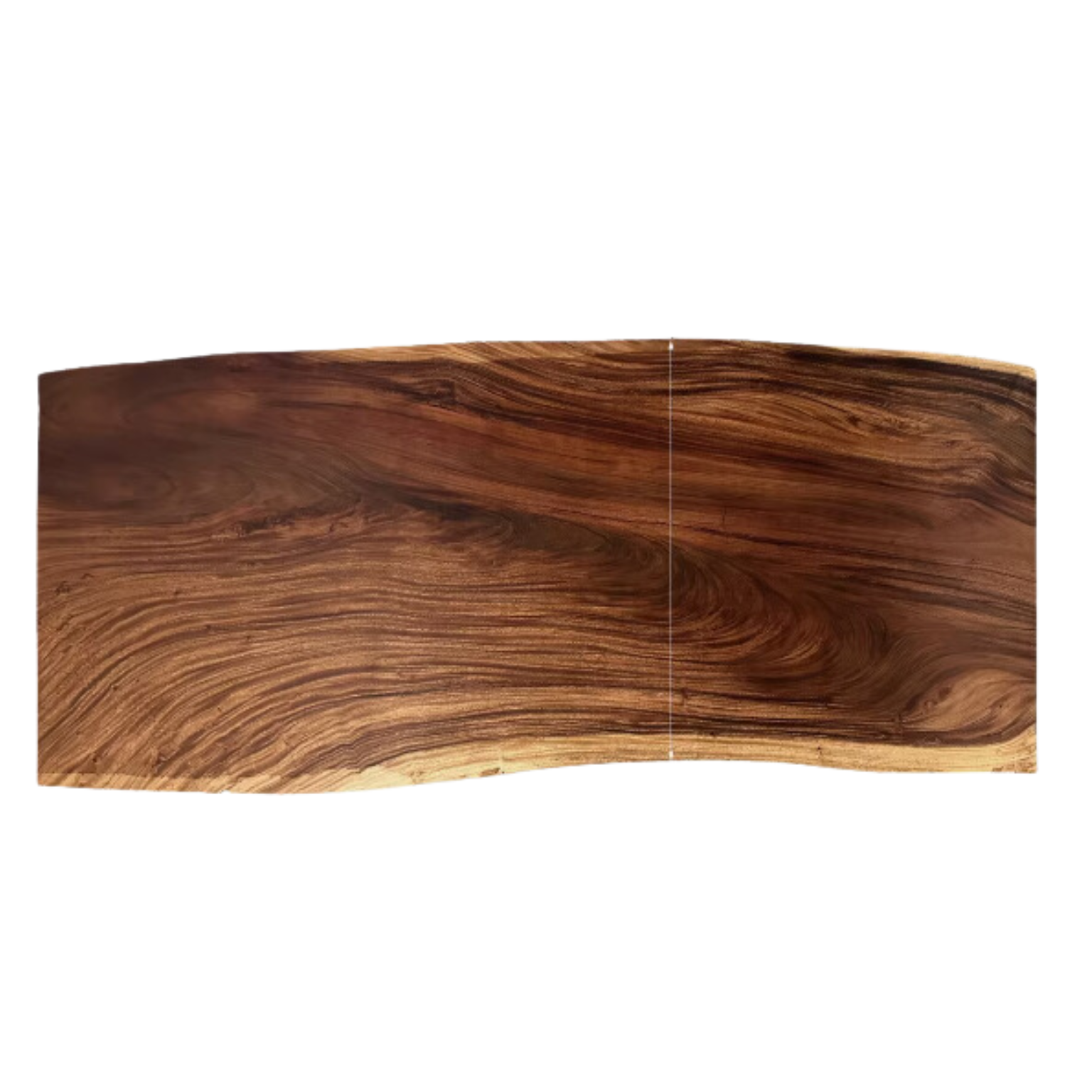 Black Walnut Solid Wood Natural Edge Large Top For Dining Table.