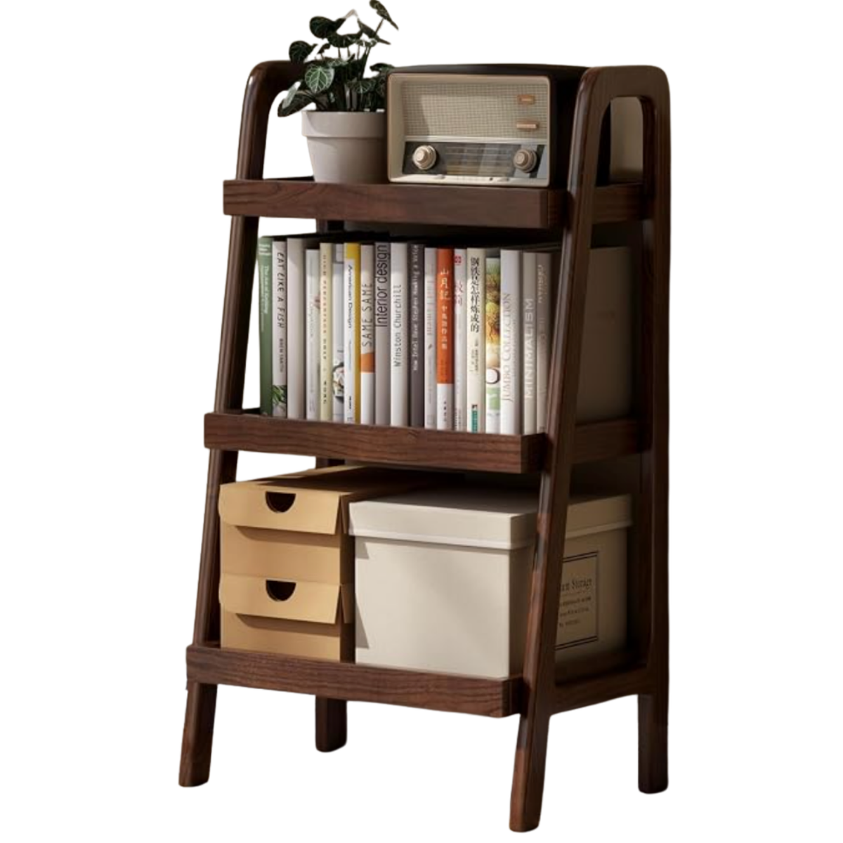 Oak Solid Wood Multi Layer Shelf, Bookshelves, Flower Racks (Copy)